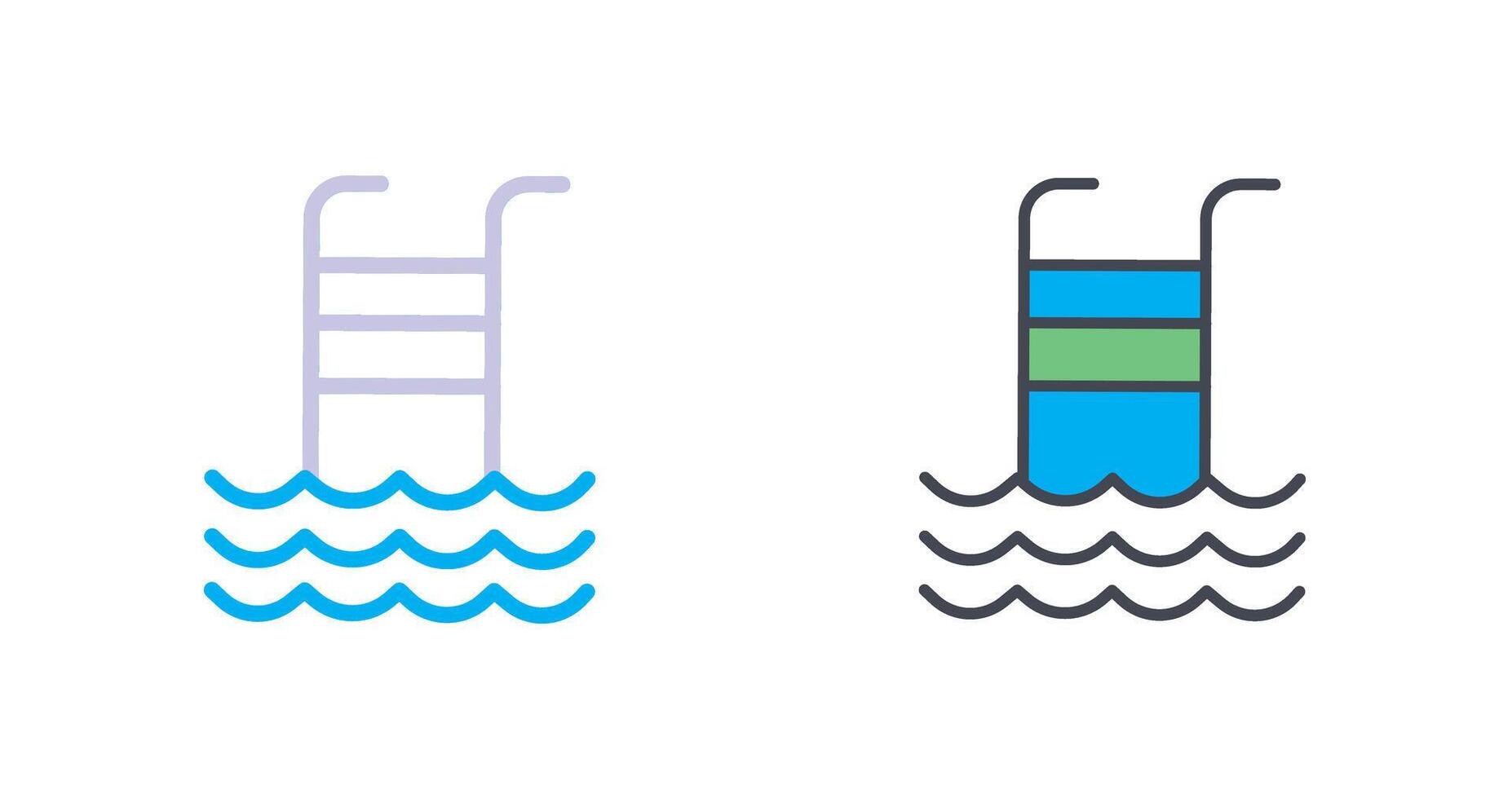 Swimming Pool Icon Design vector