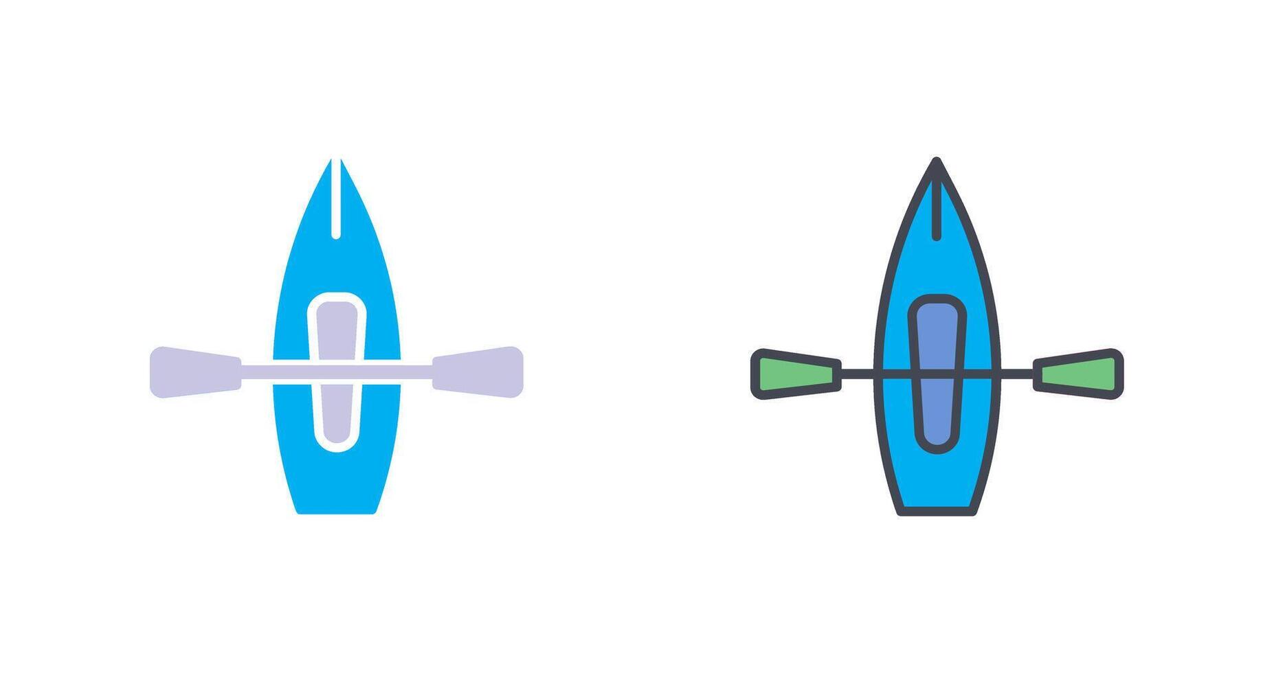Kayak Icon Design vector