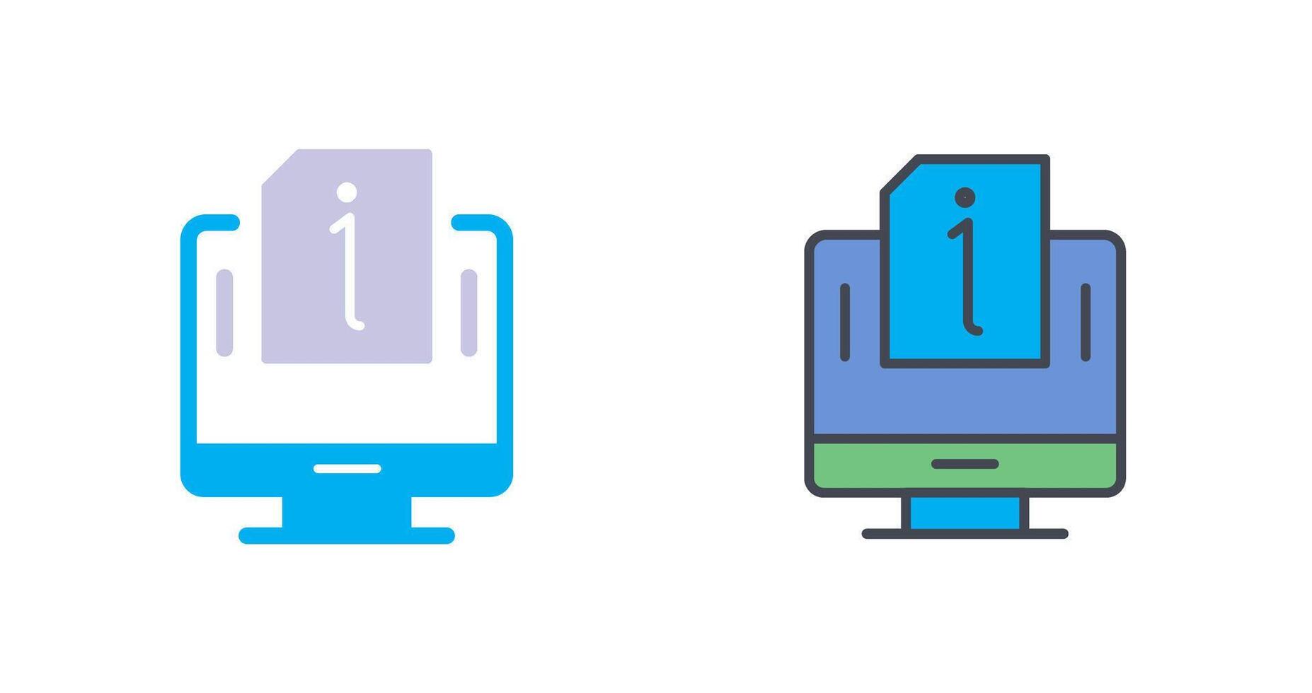 Information Icon Design vector