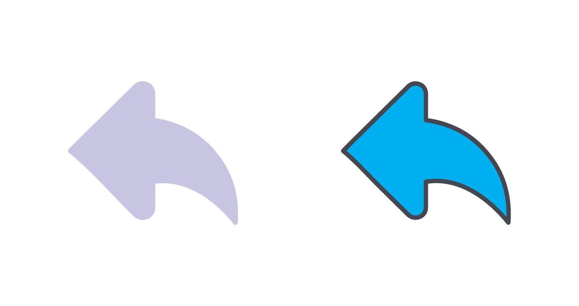 Left Back Arrow Icon Design vector