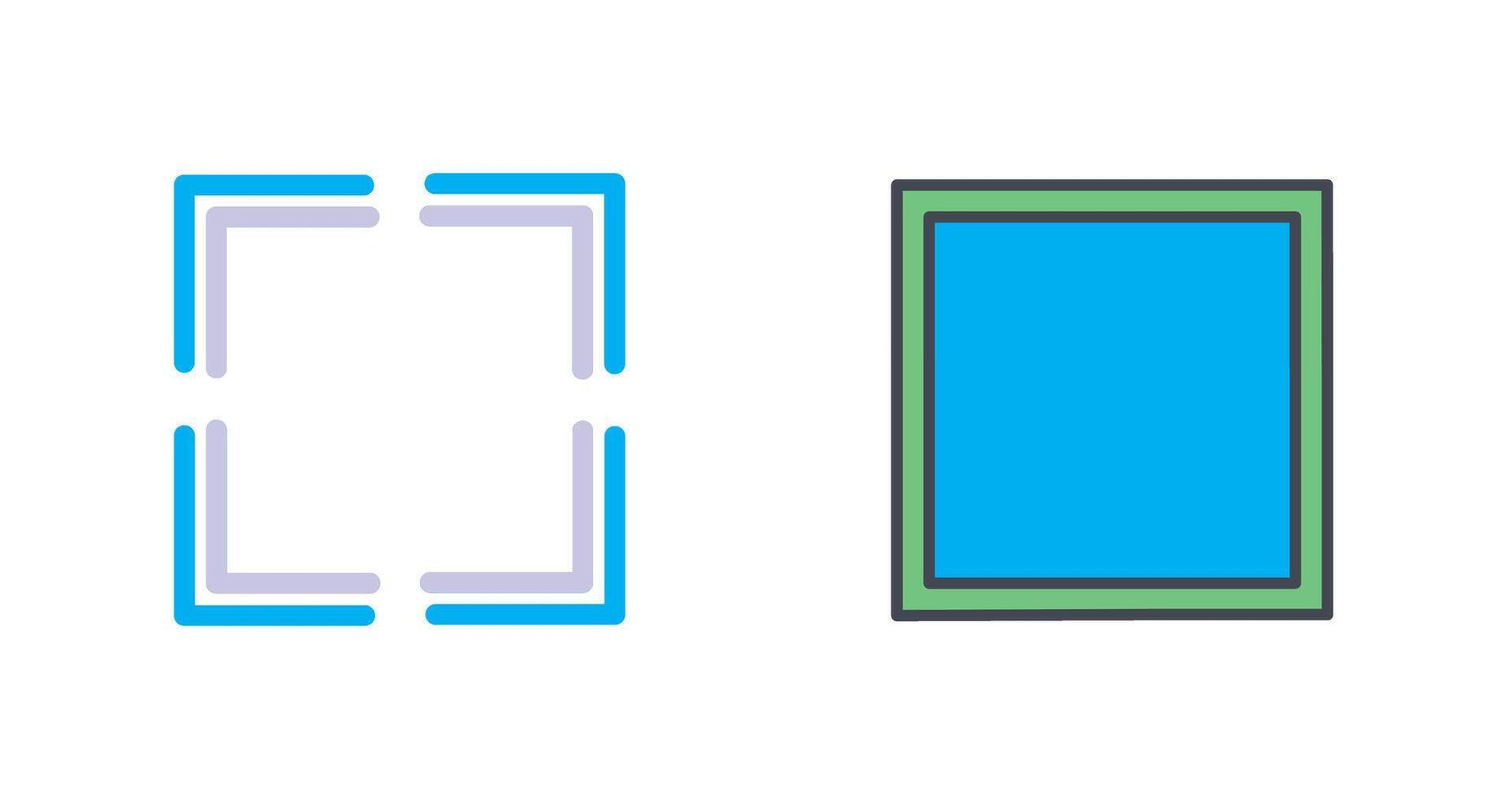 Full Screen Icon Design vector
