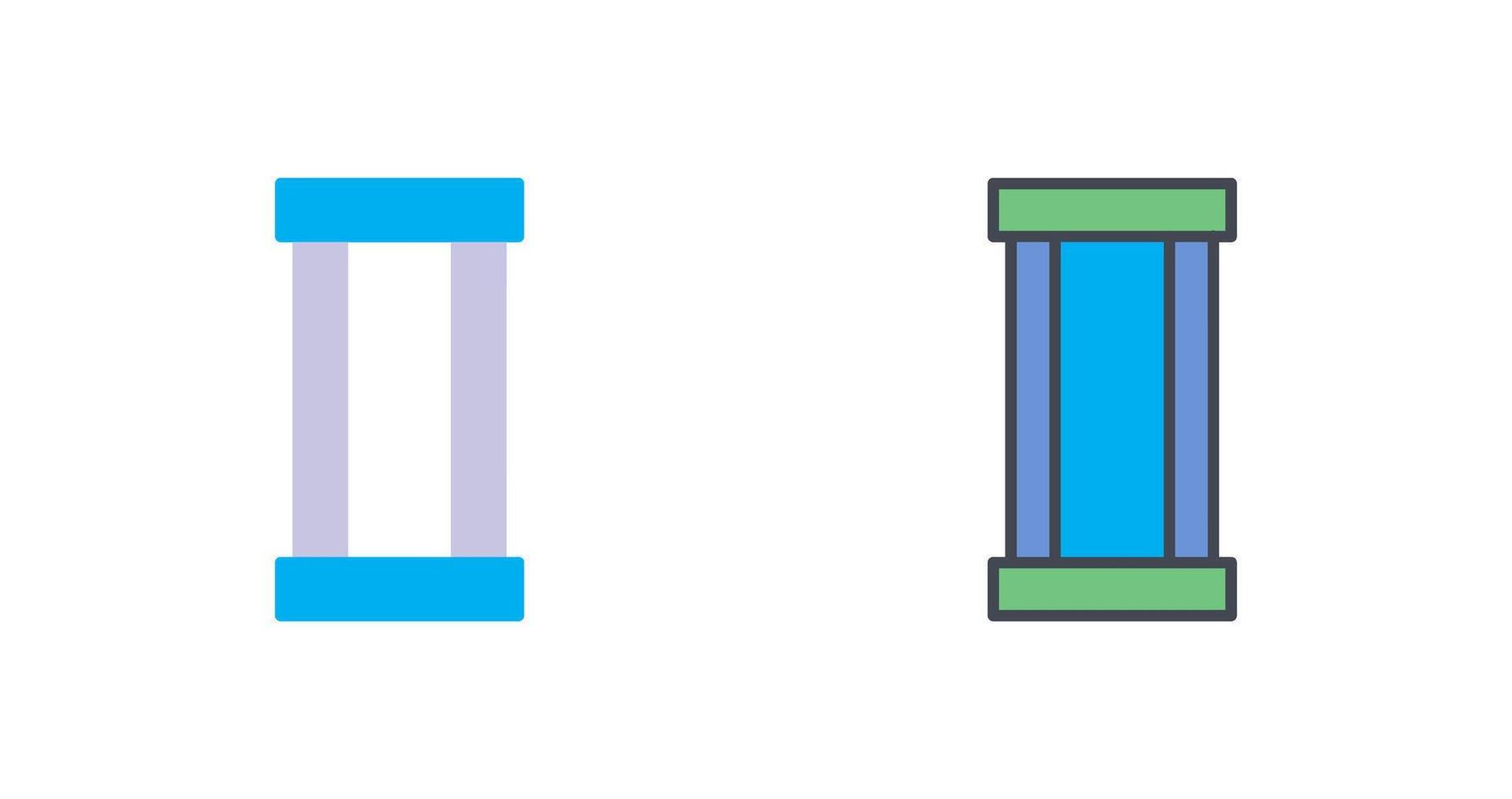 Column Icon Design vector