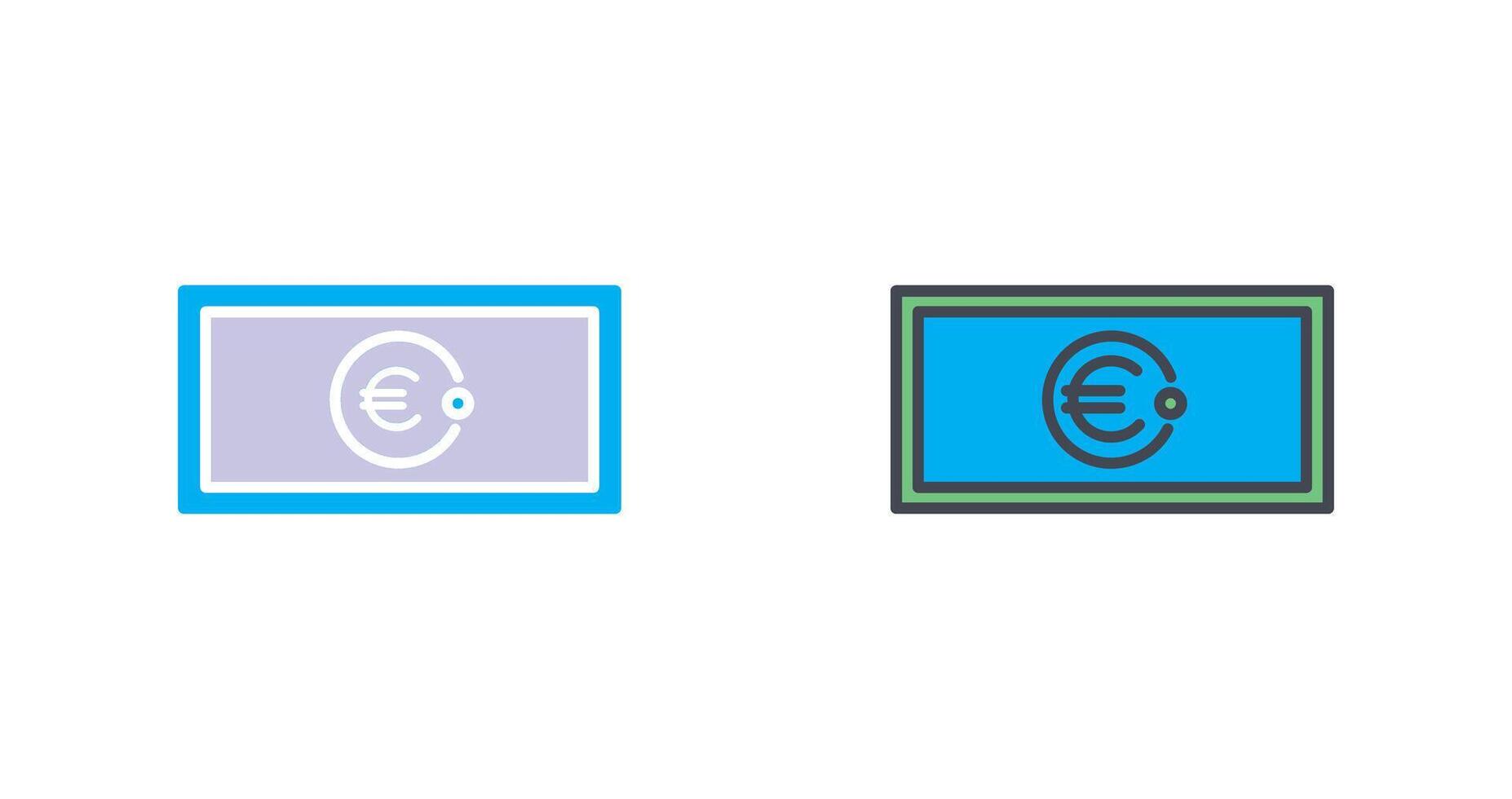 diseño de icono de euro vector