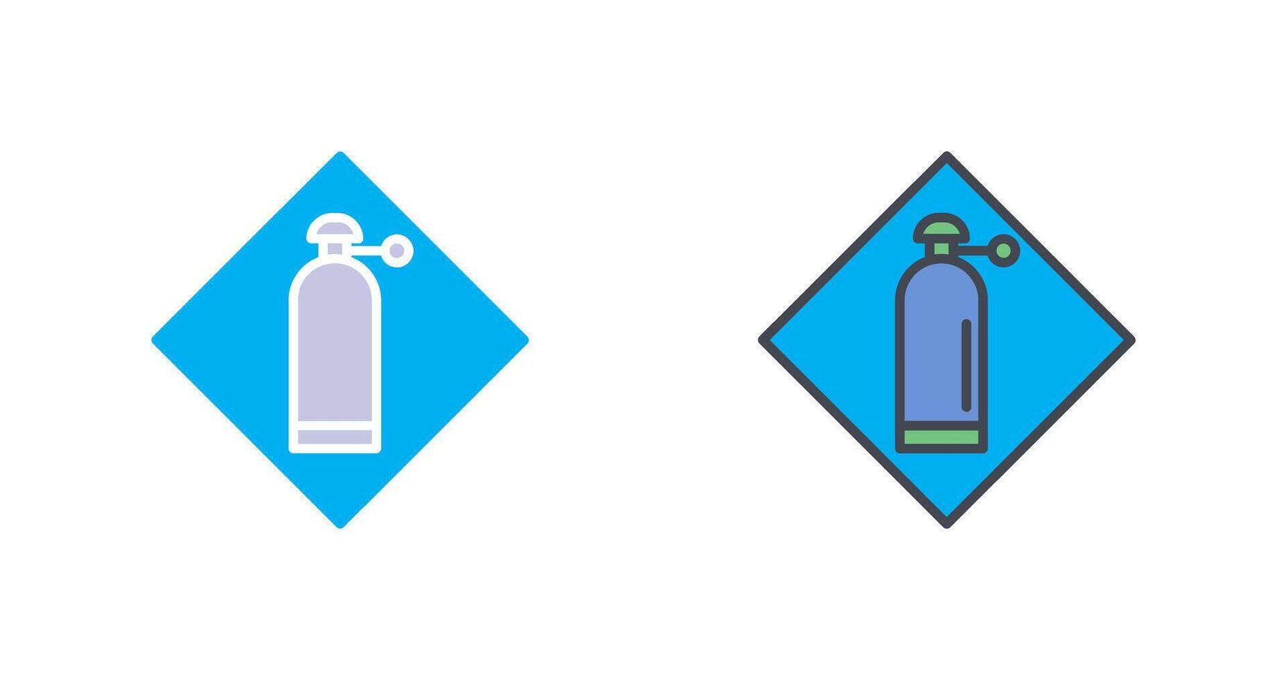 Pressurized Cylinder Icon Design vector