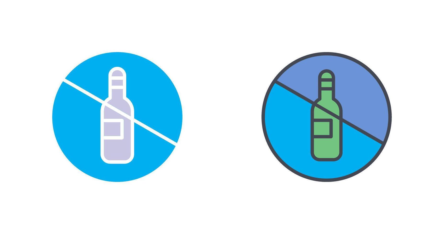 No Drinking Icon Design vector