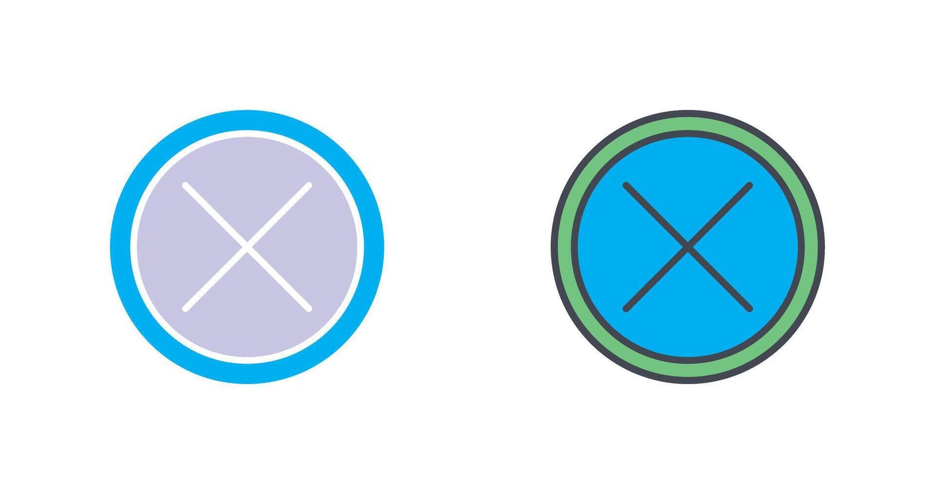 Do Not Cross Icon Design vector