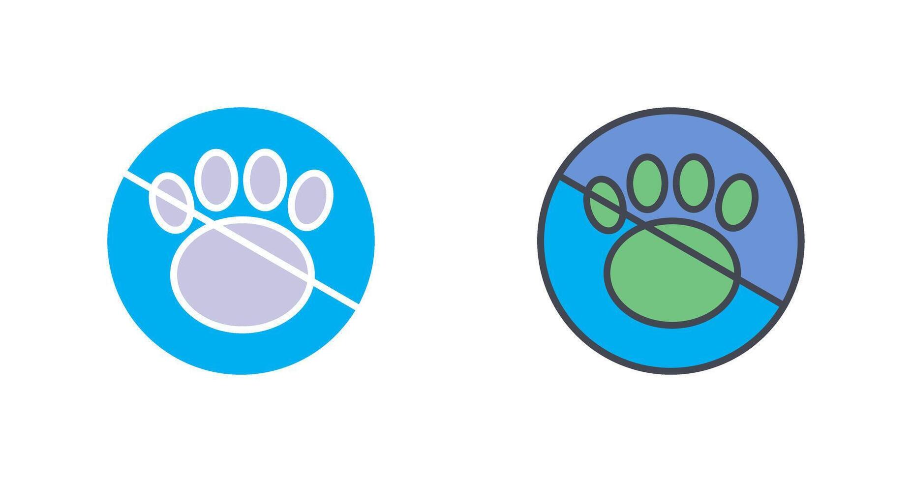No Pets Icon Design vector