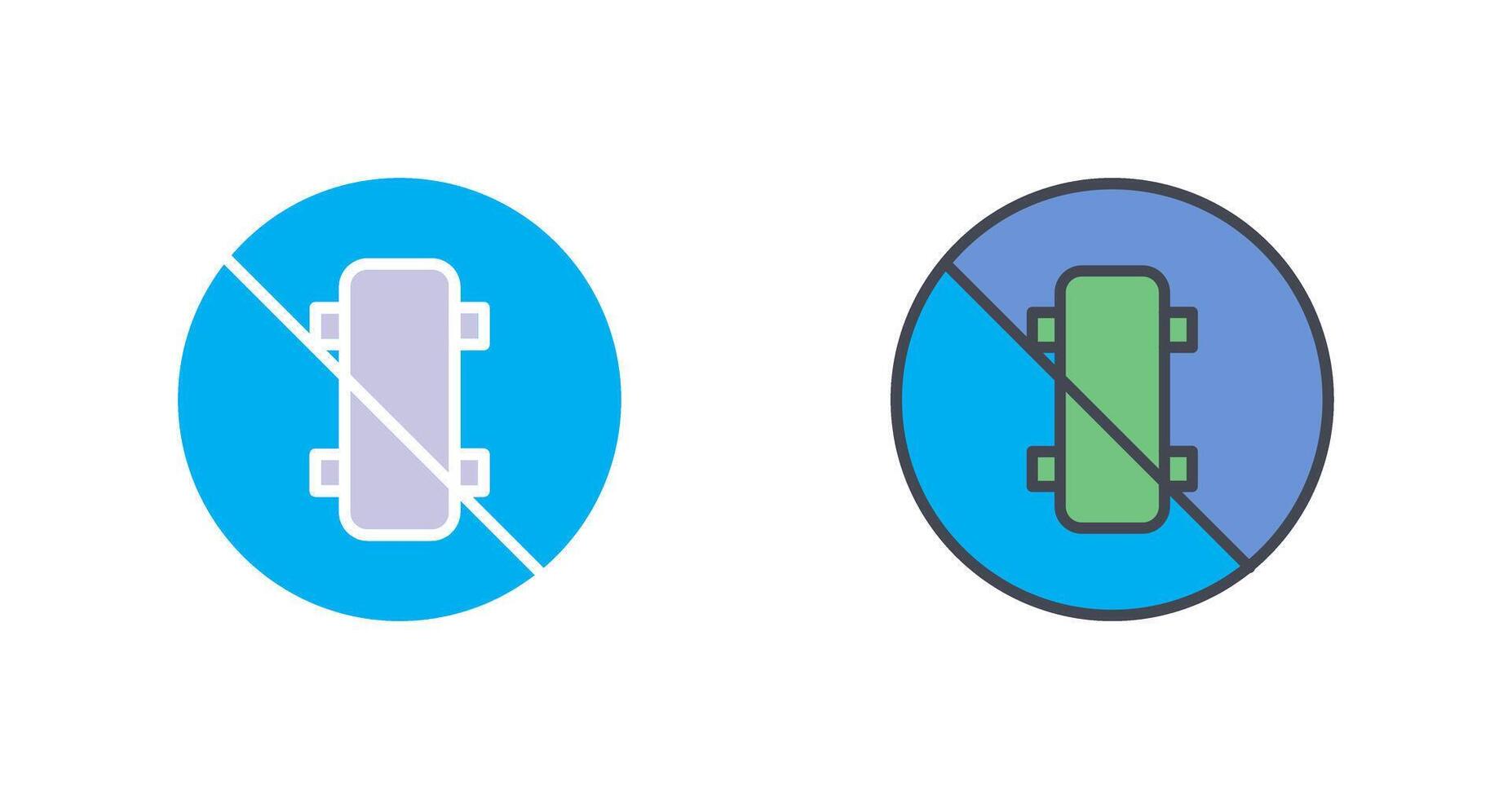 No Skating Icon Design vector