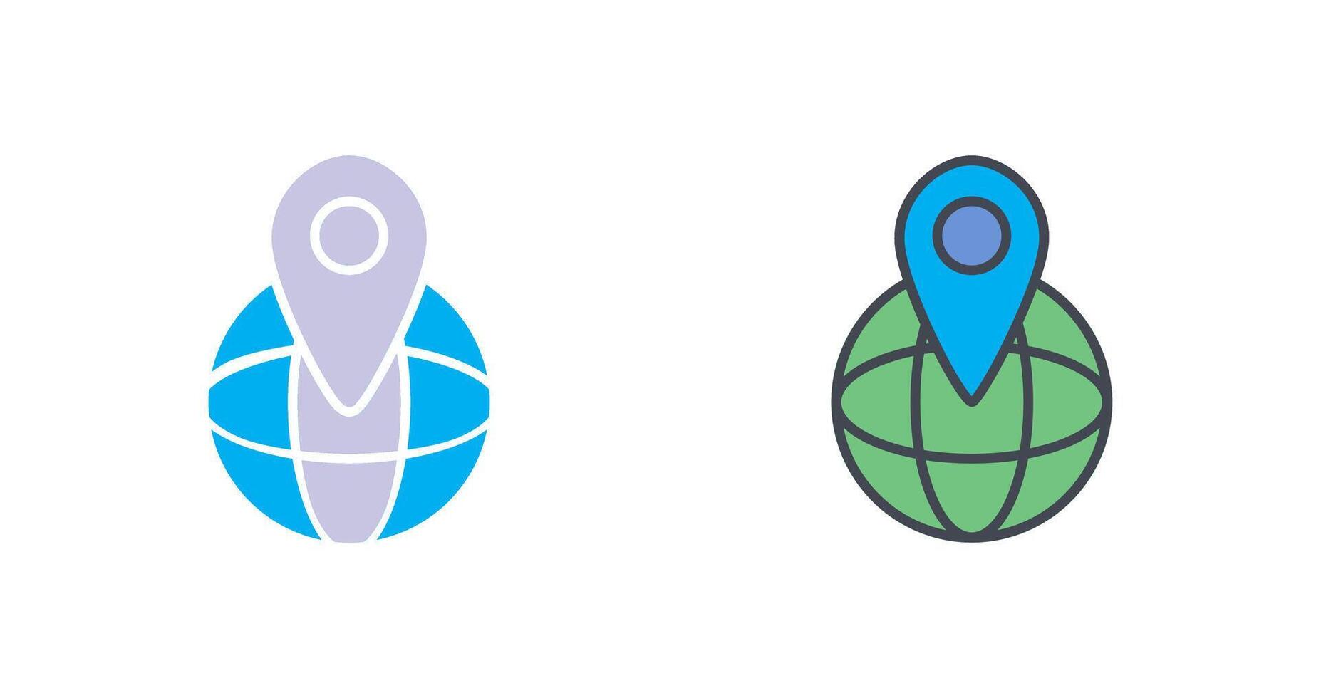 Global Locations Icon Design vector