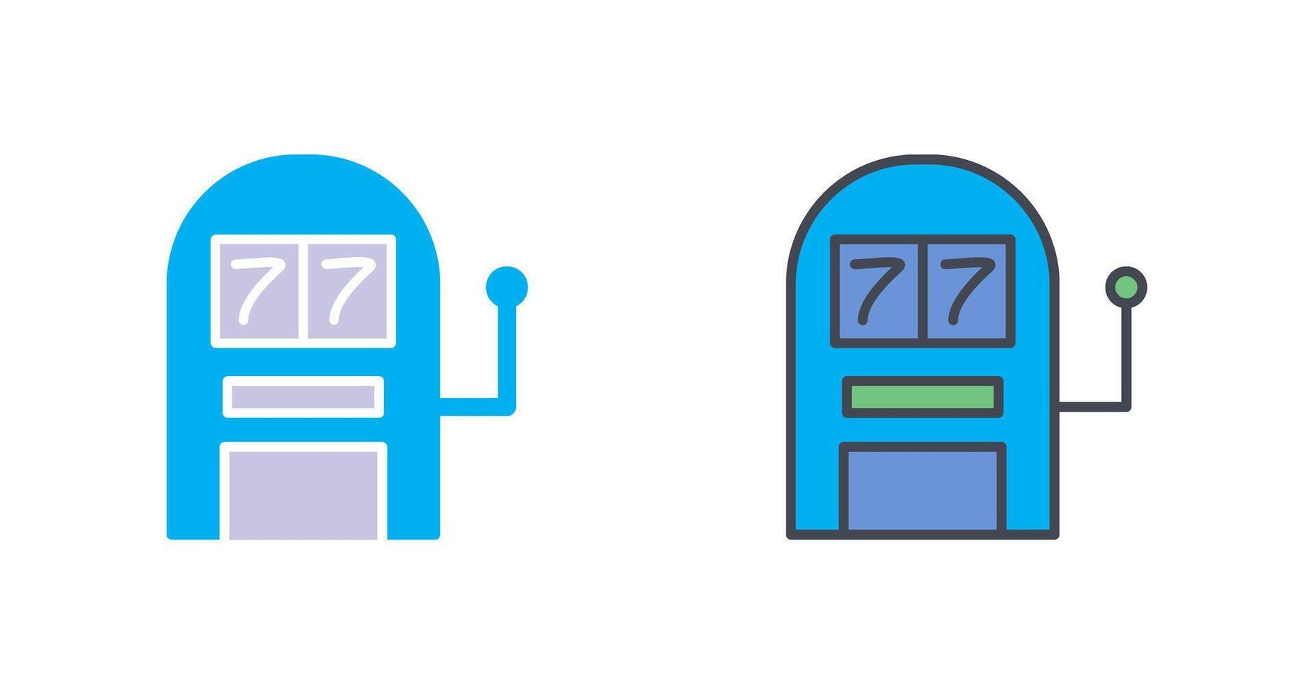 Slot Machine Icon Design vector