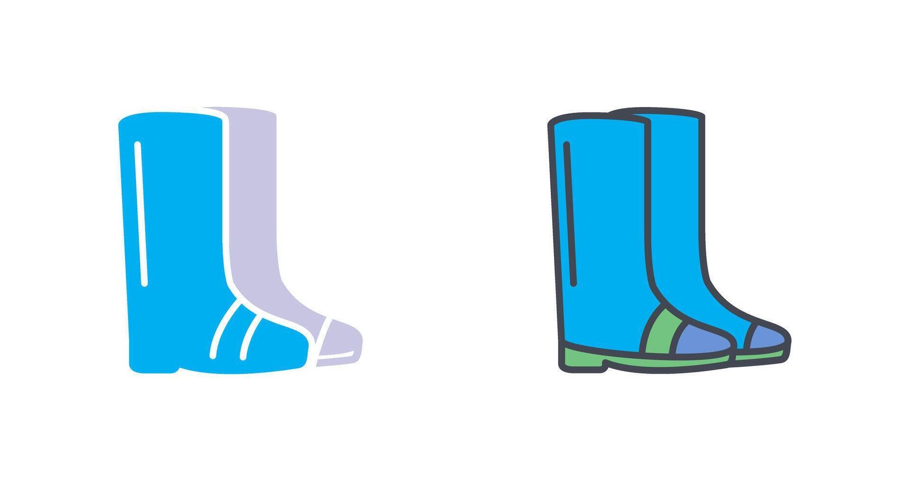 jardinería botas icono diseño vector