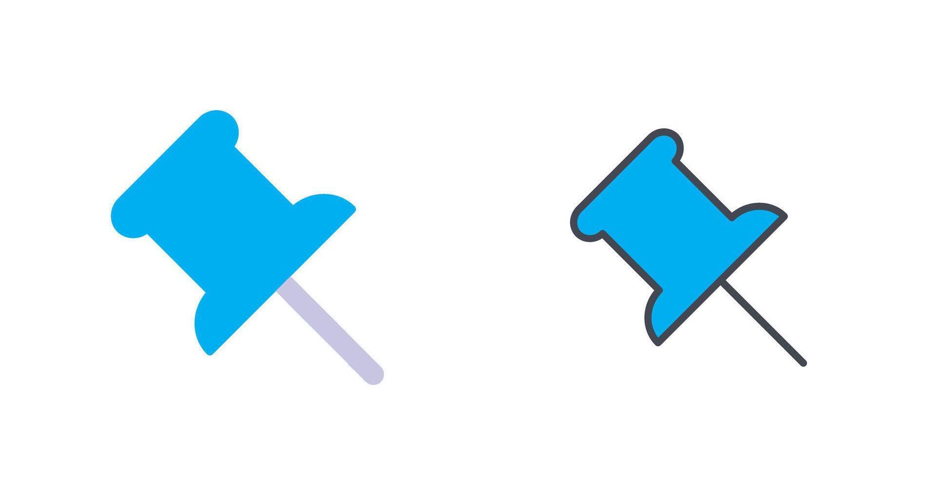 Push Pin Icon Design vector
