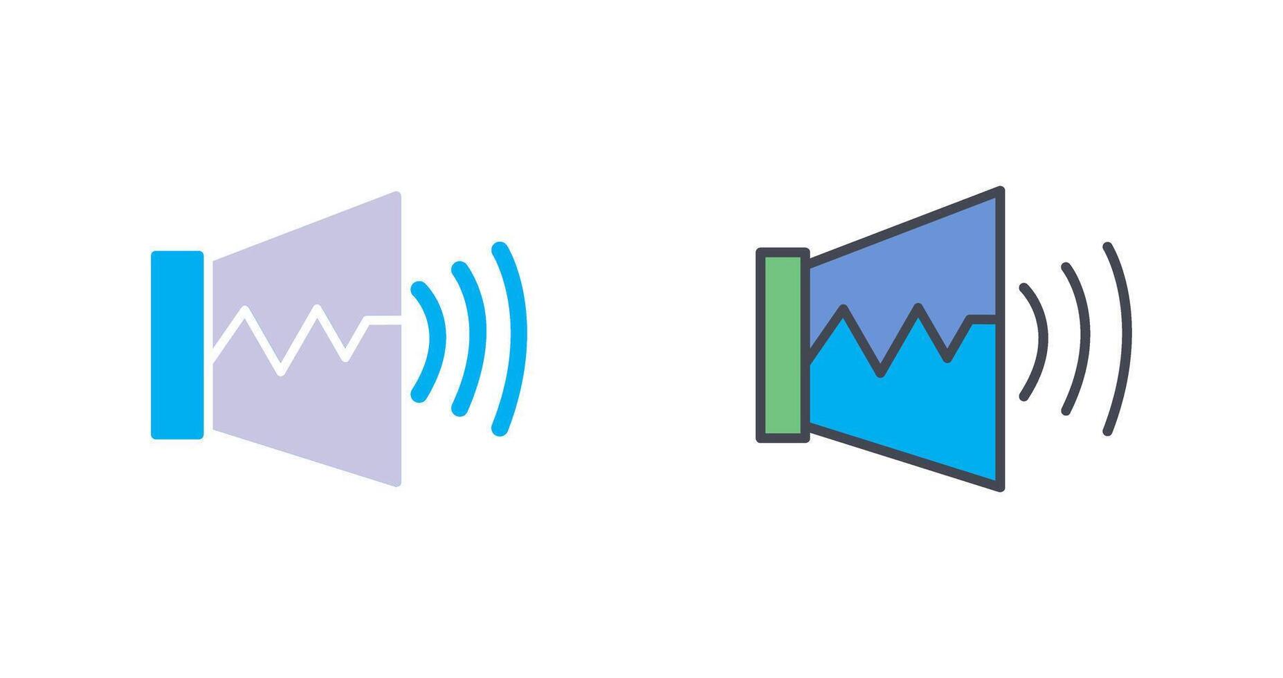 Audio On Icon Design vector