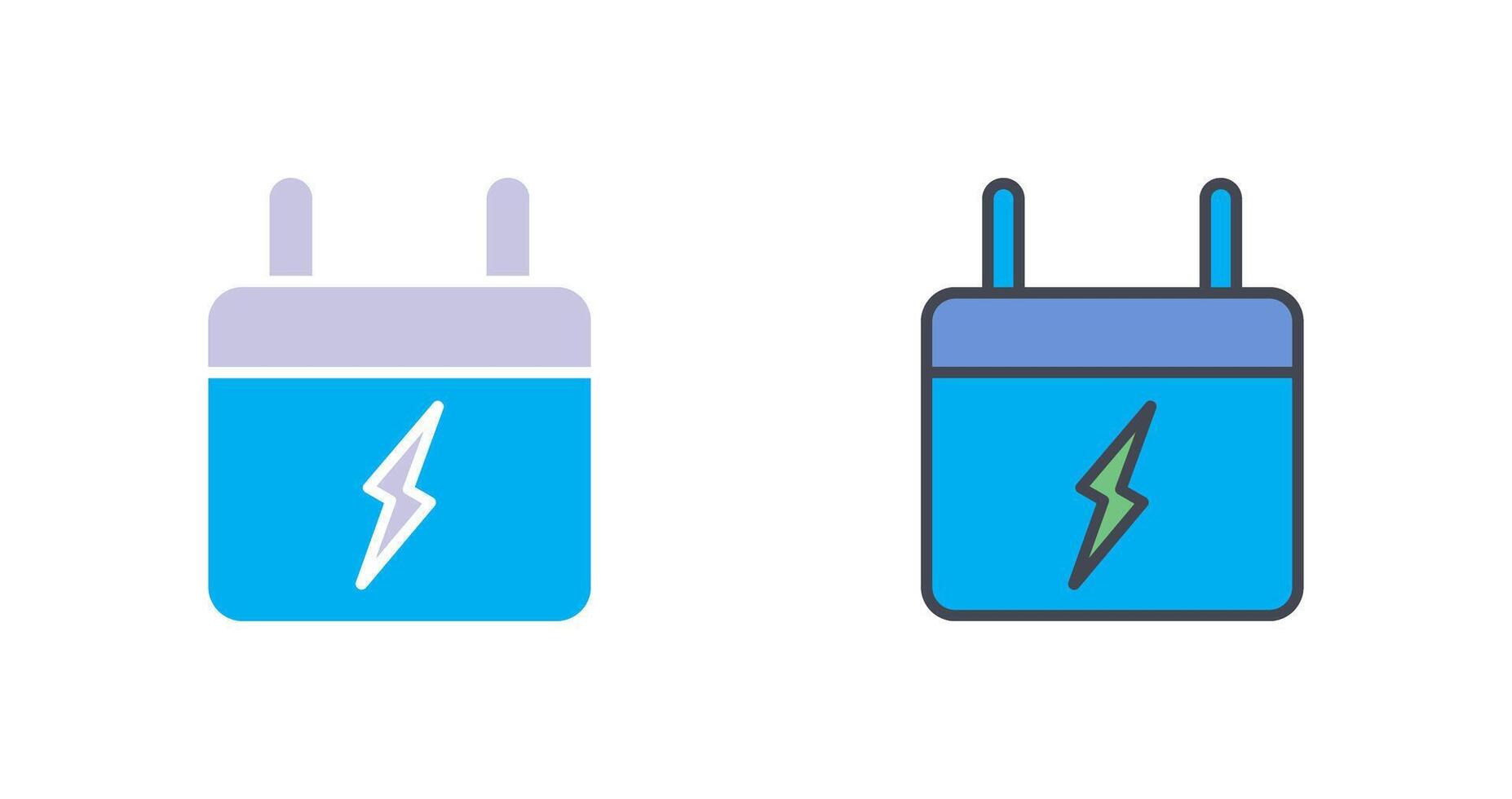 Plug II Icon Design vector