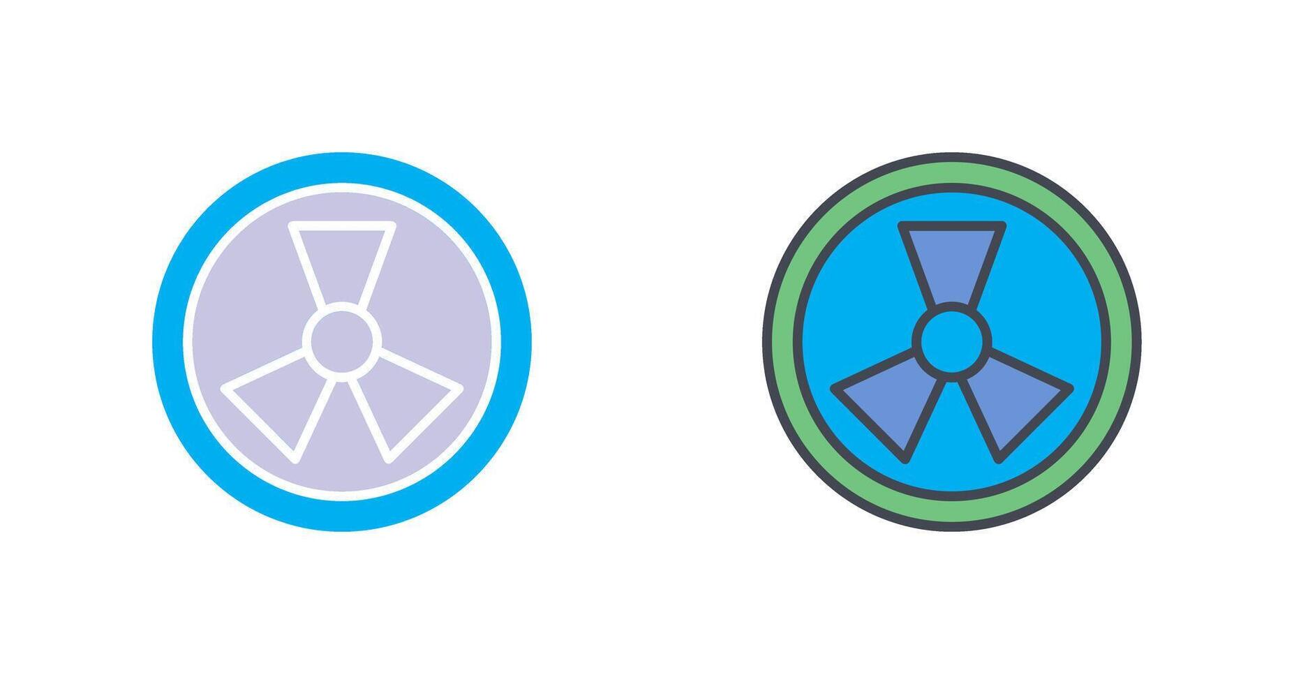 Radiation Icon Design vector