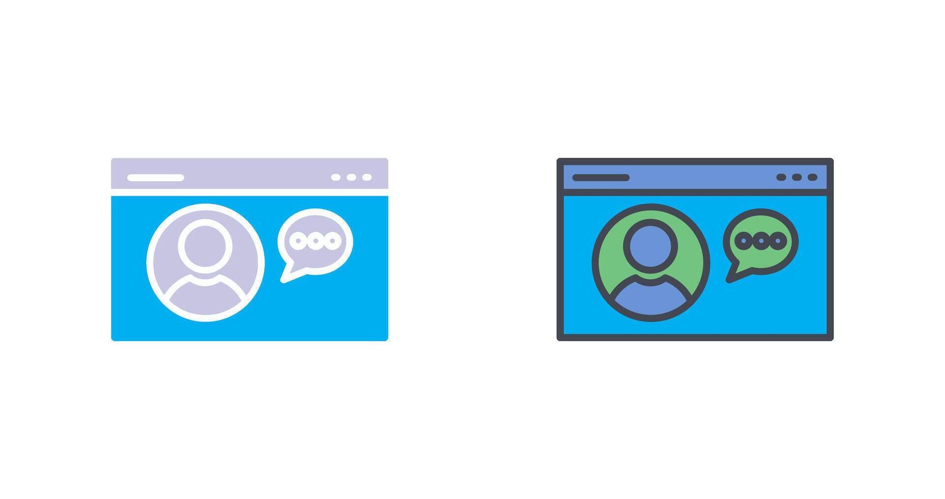 Web Support Icon Design vector