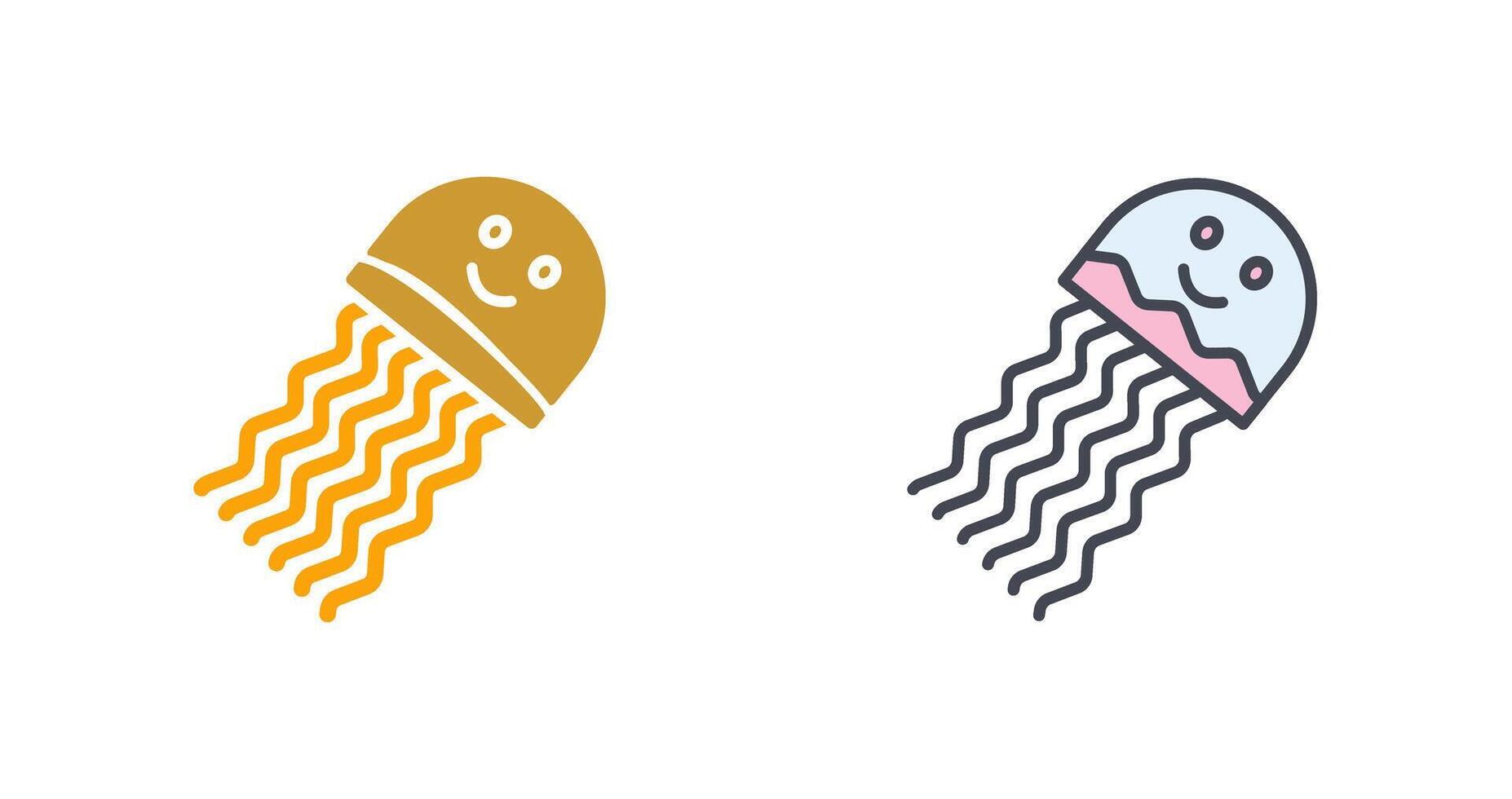 Jellyfish Icon Design vector