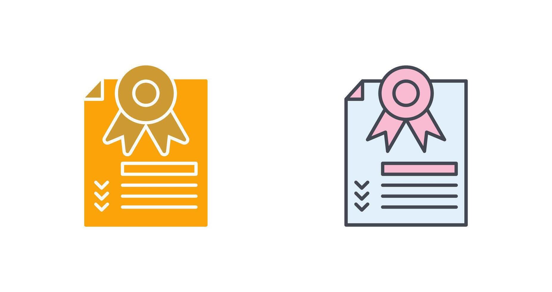 certificate Icon Design vector