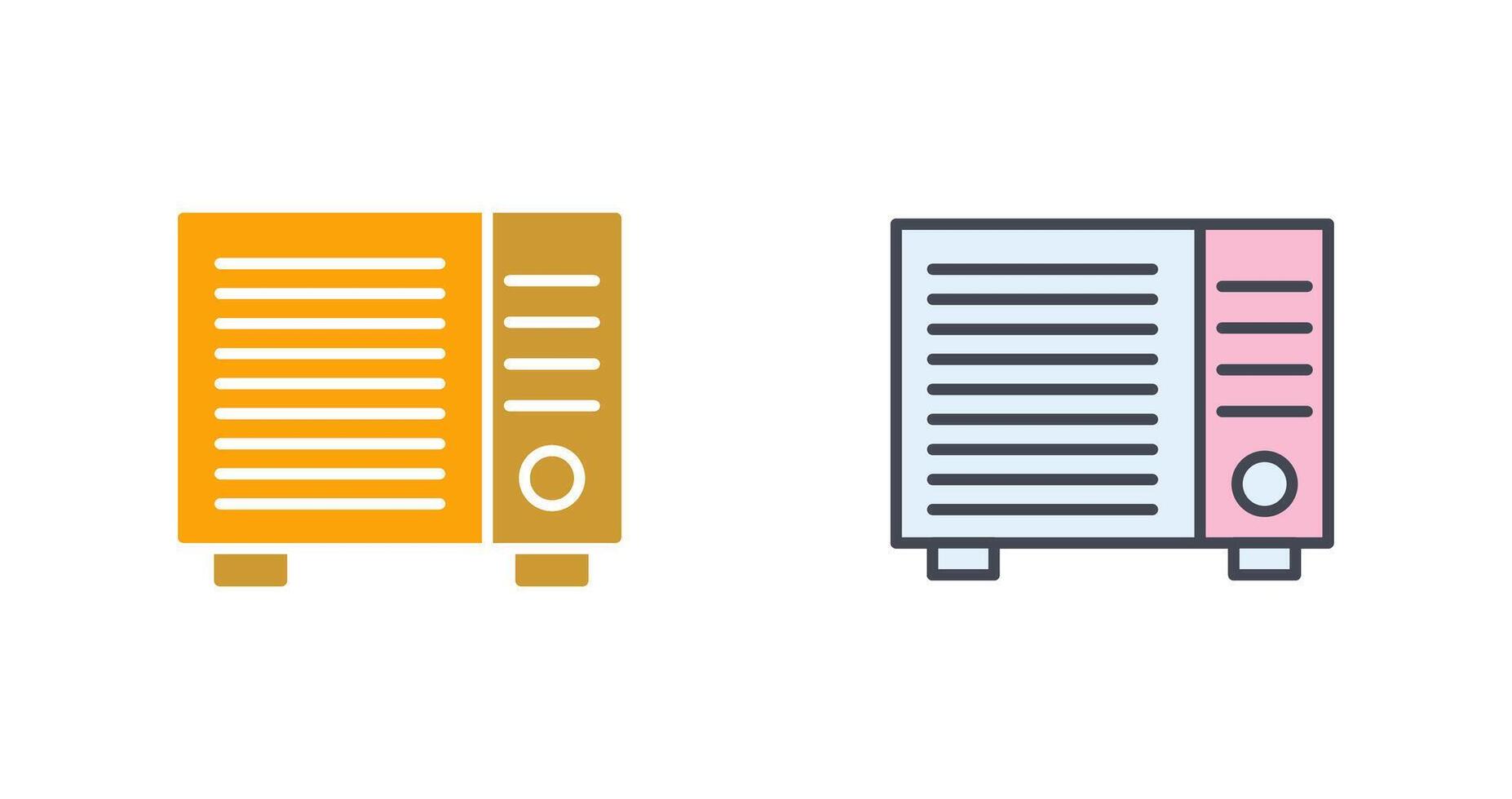 AC Window Unit Icon Design vector