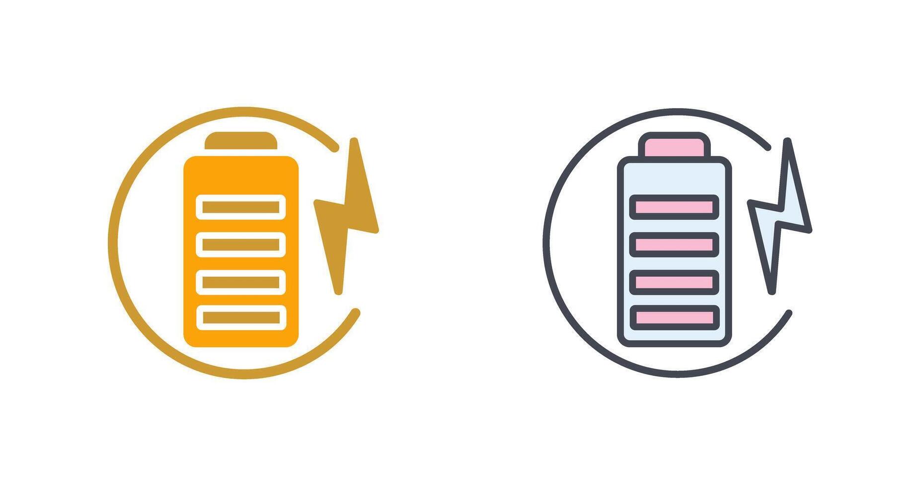 Charge Battery Icon Design vector