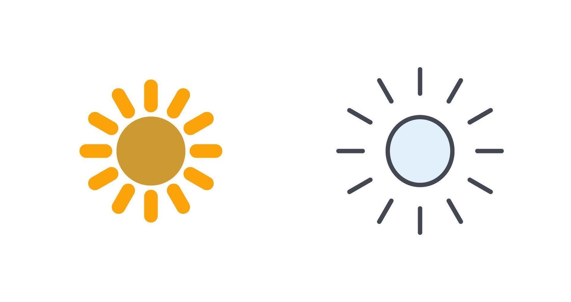 Sun Icon Design vector