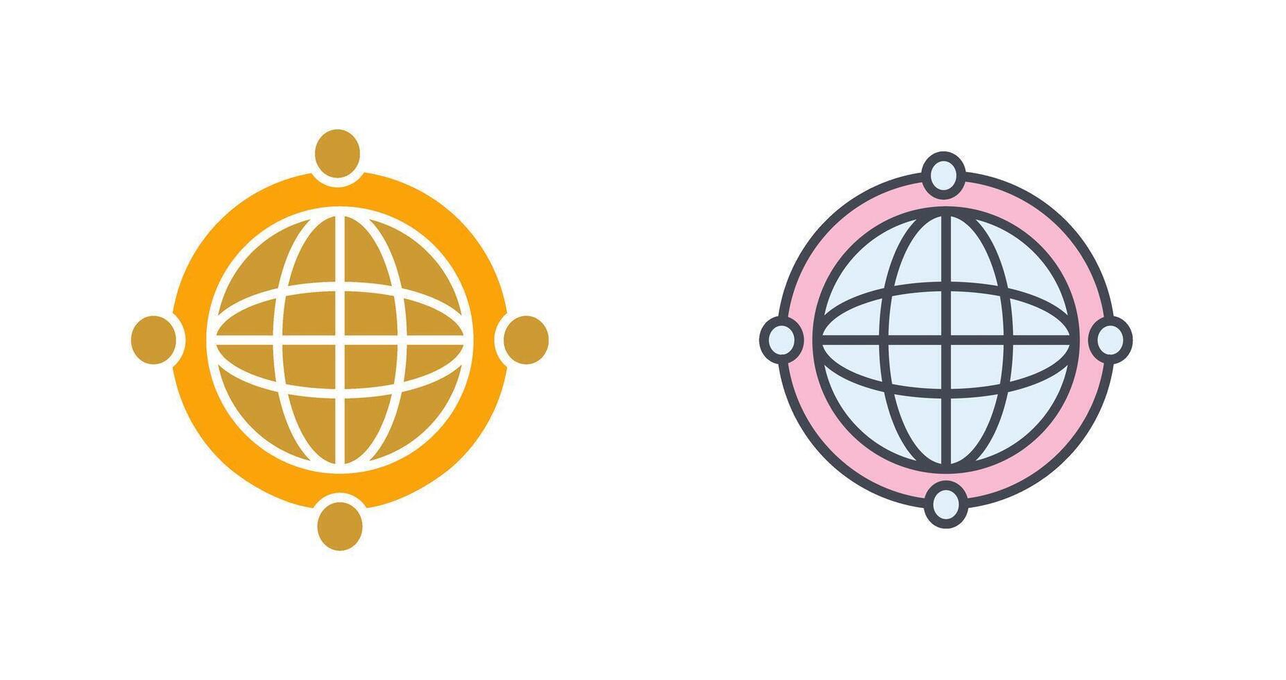 Worldwide Web Icon Design vector