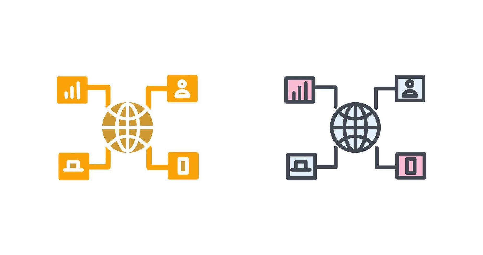 Online Marketing Icon Design vector
