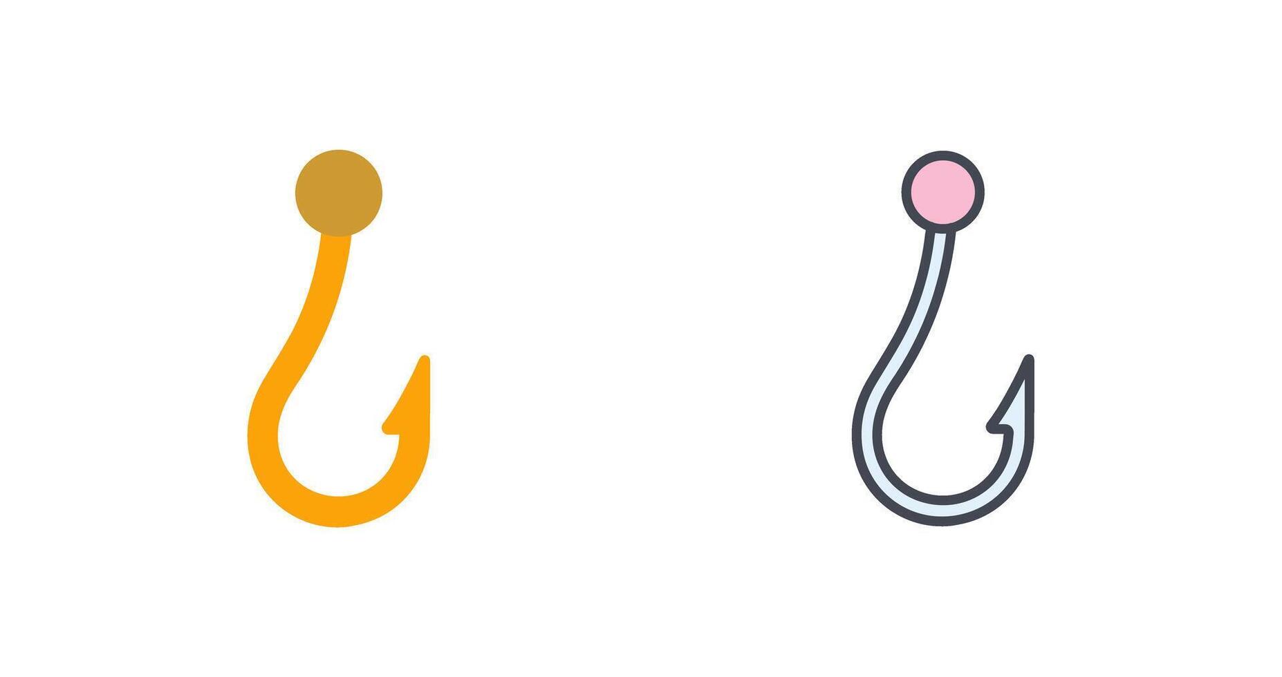 Hook Icon Design vector
