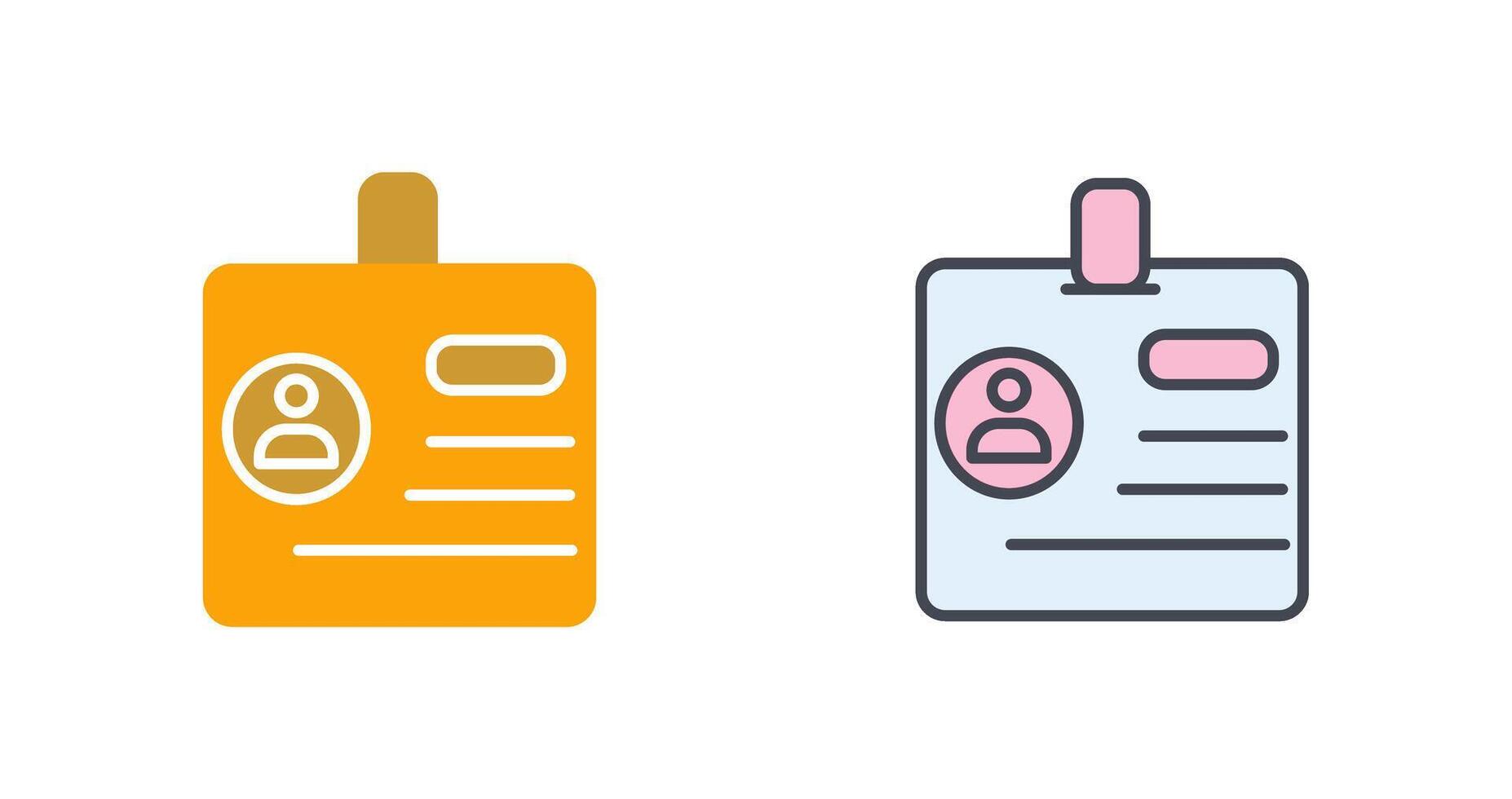 Identification Icon Design vector