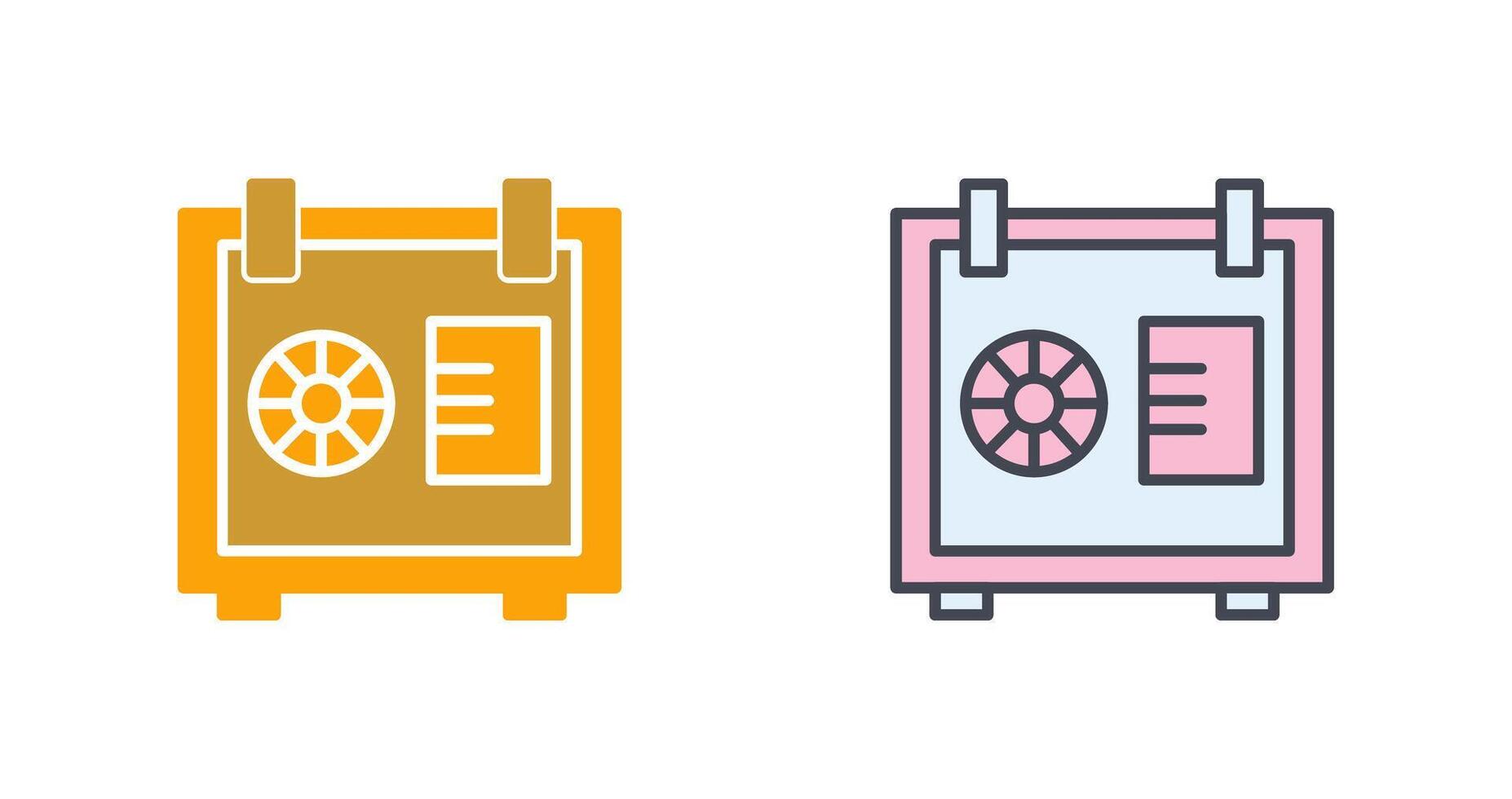 Safe Box Icon Design vector
