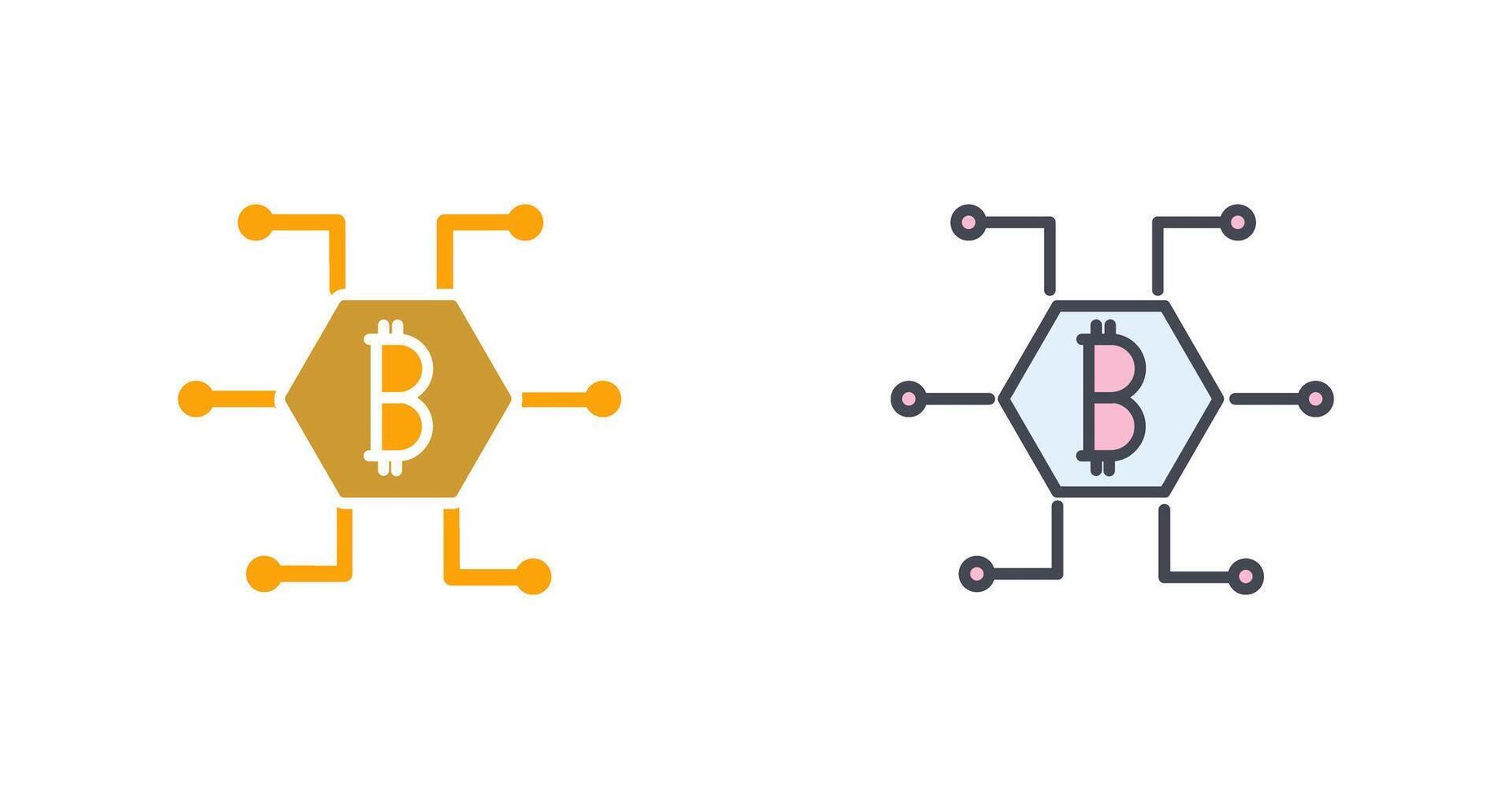 Bitcoin Icon Design vector