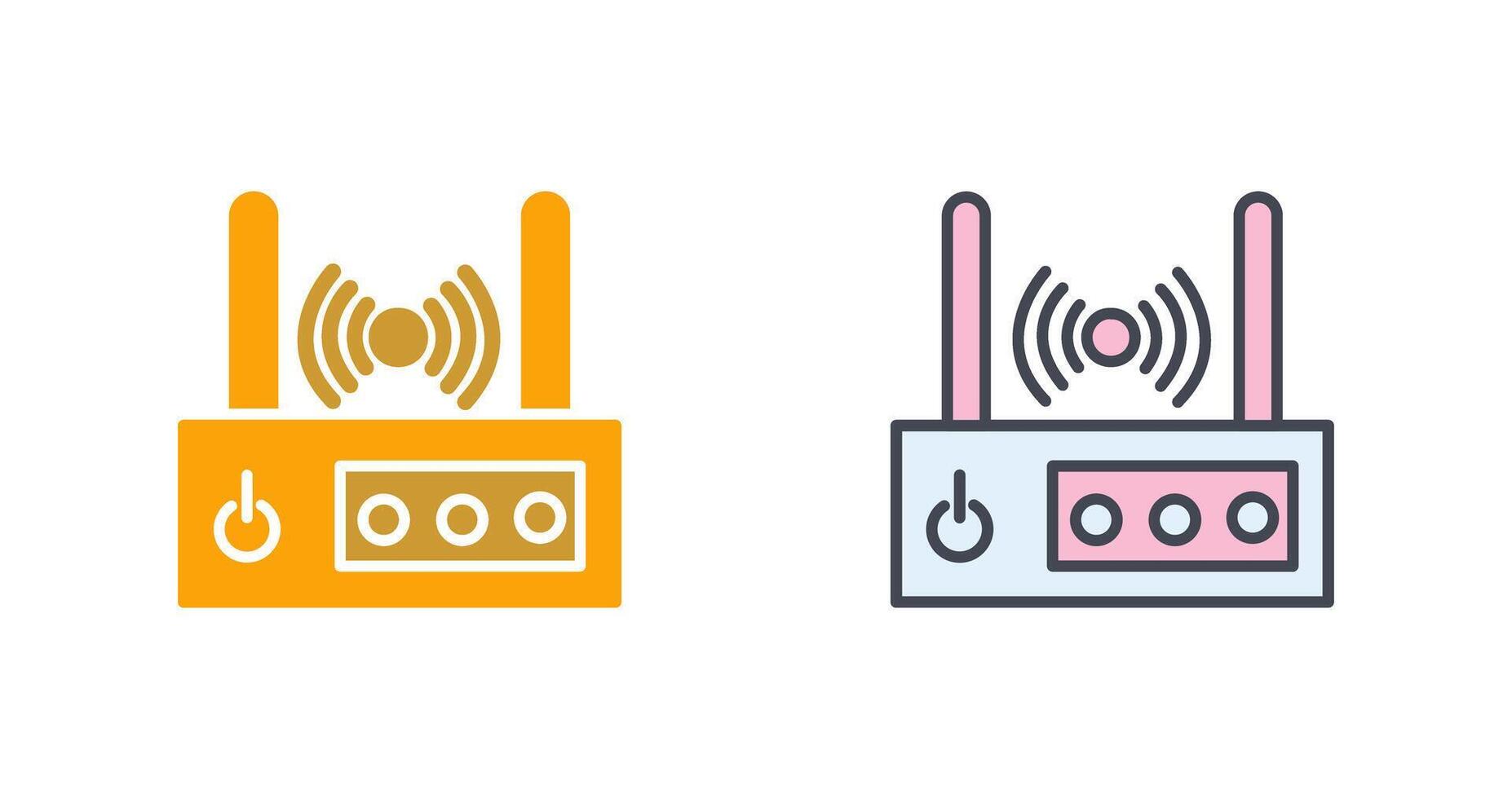 WiFi Router Icon Design vector