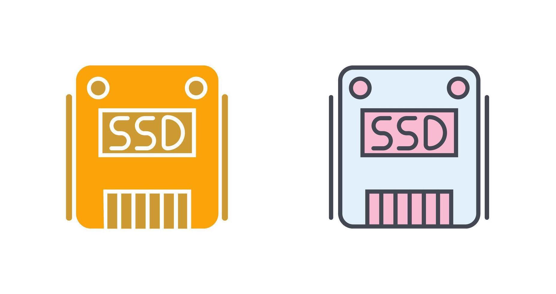 SSD Icon Design vector