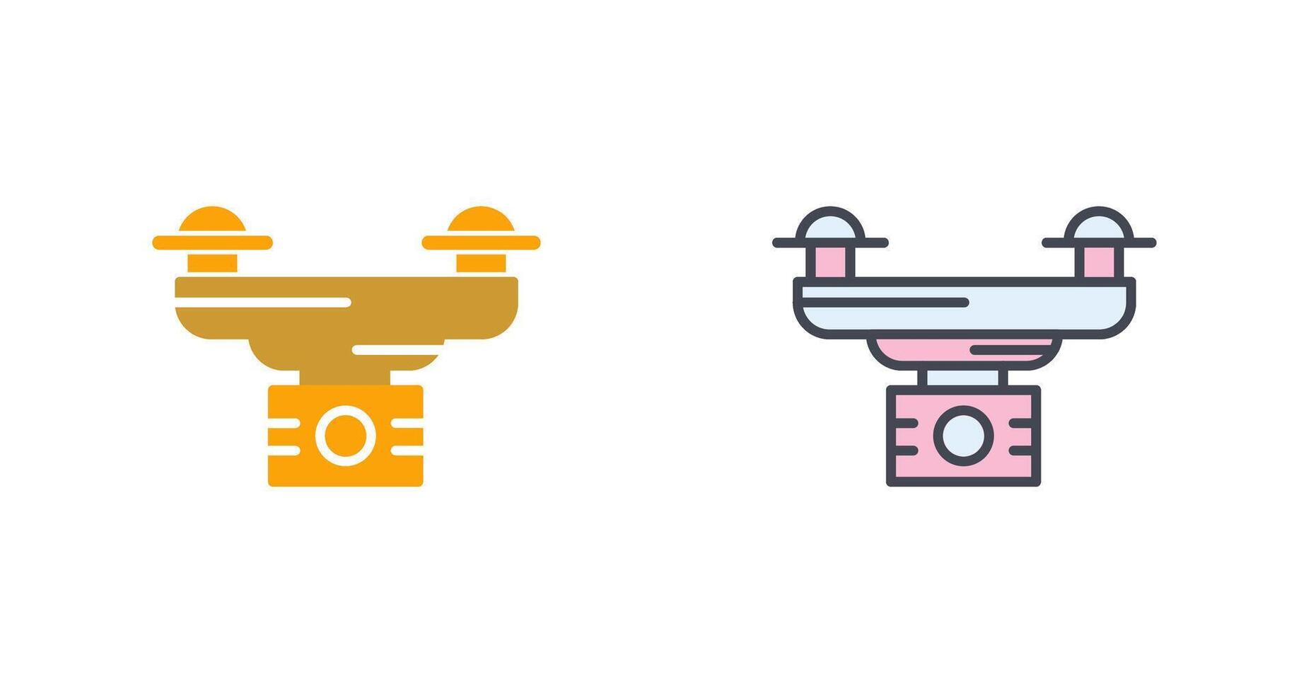 Drone Camera Icon Design vector