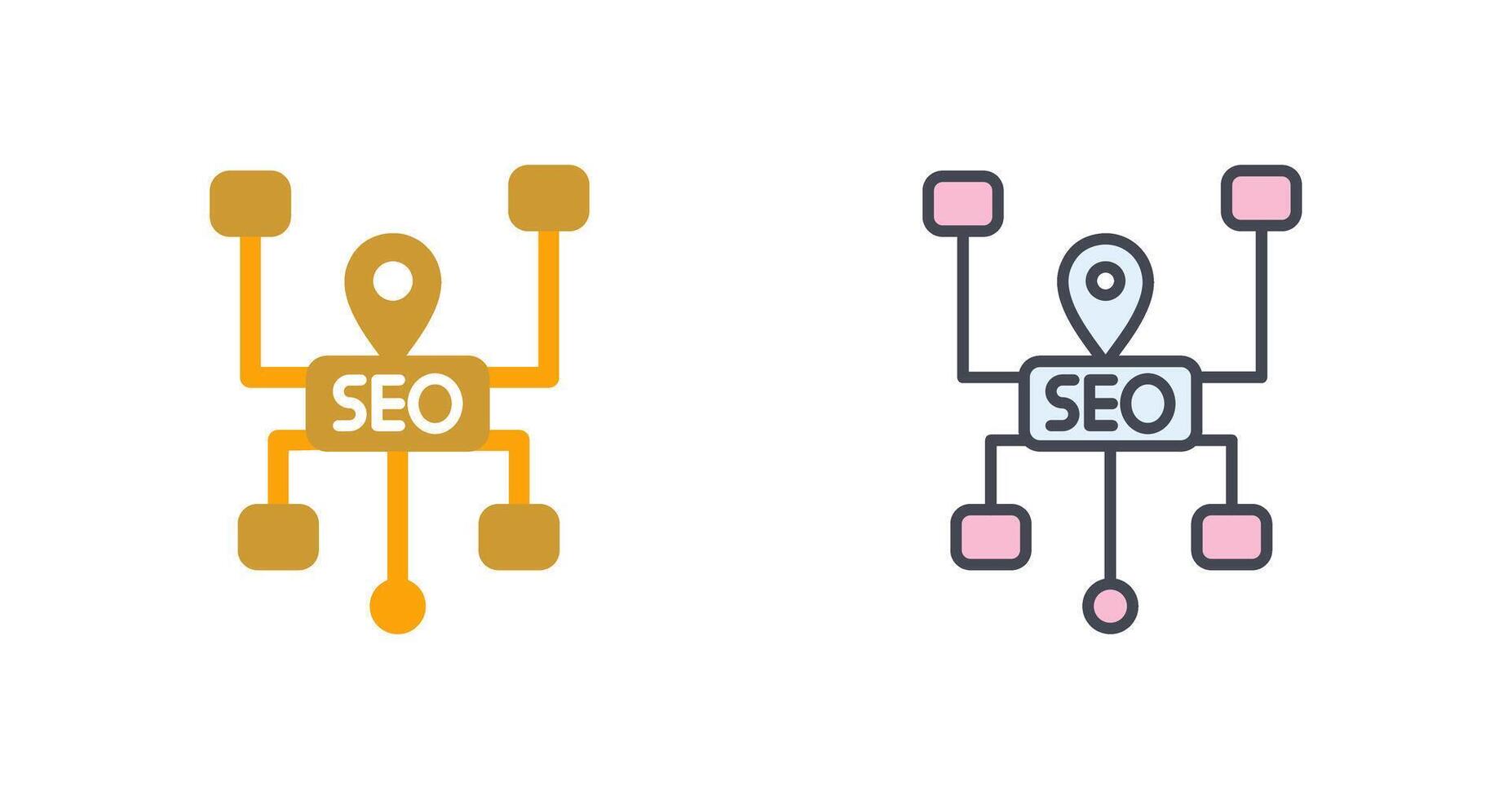 SEO Structure Icon Design vector