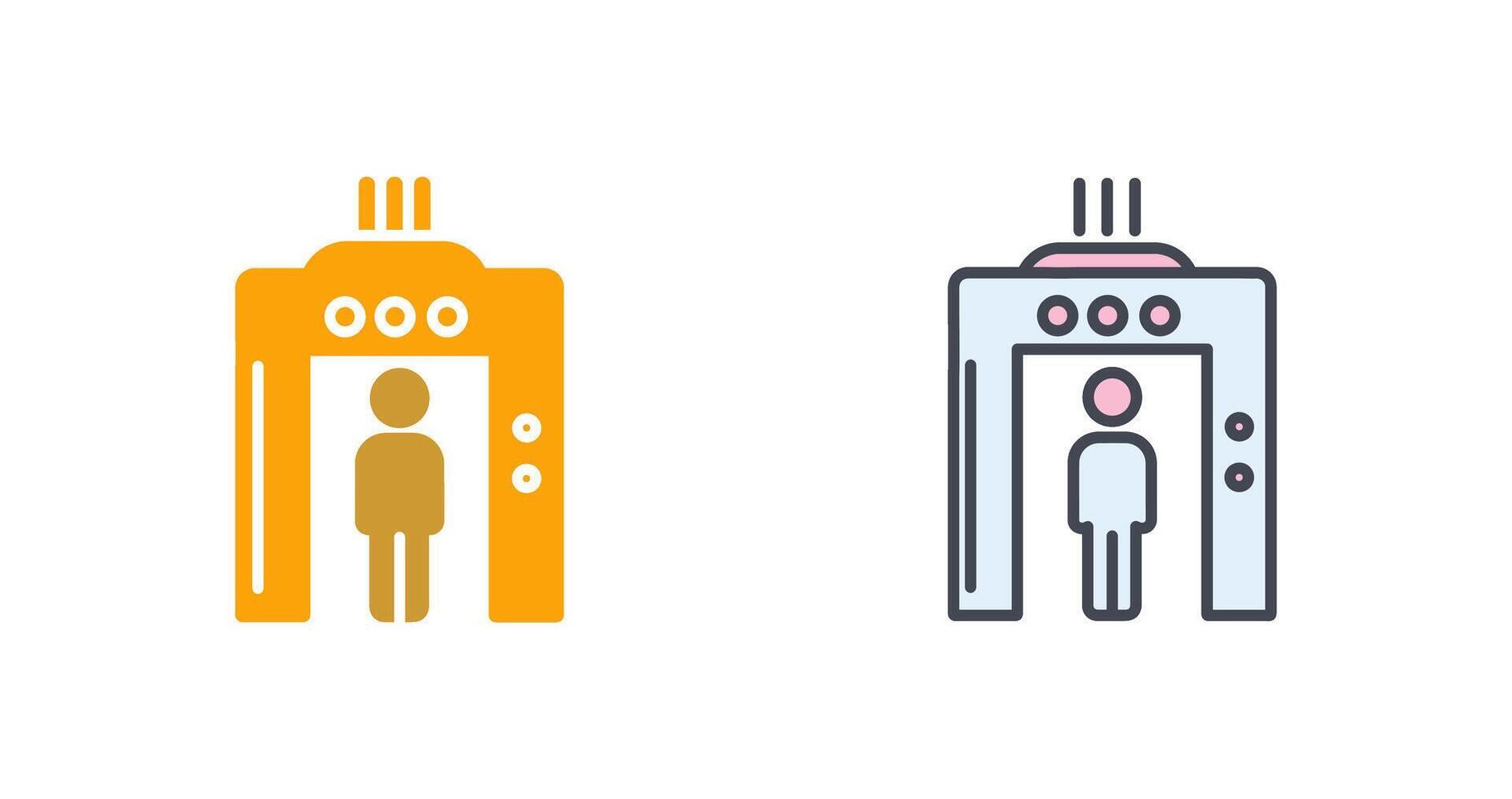 Airport Security Icon Design vector