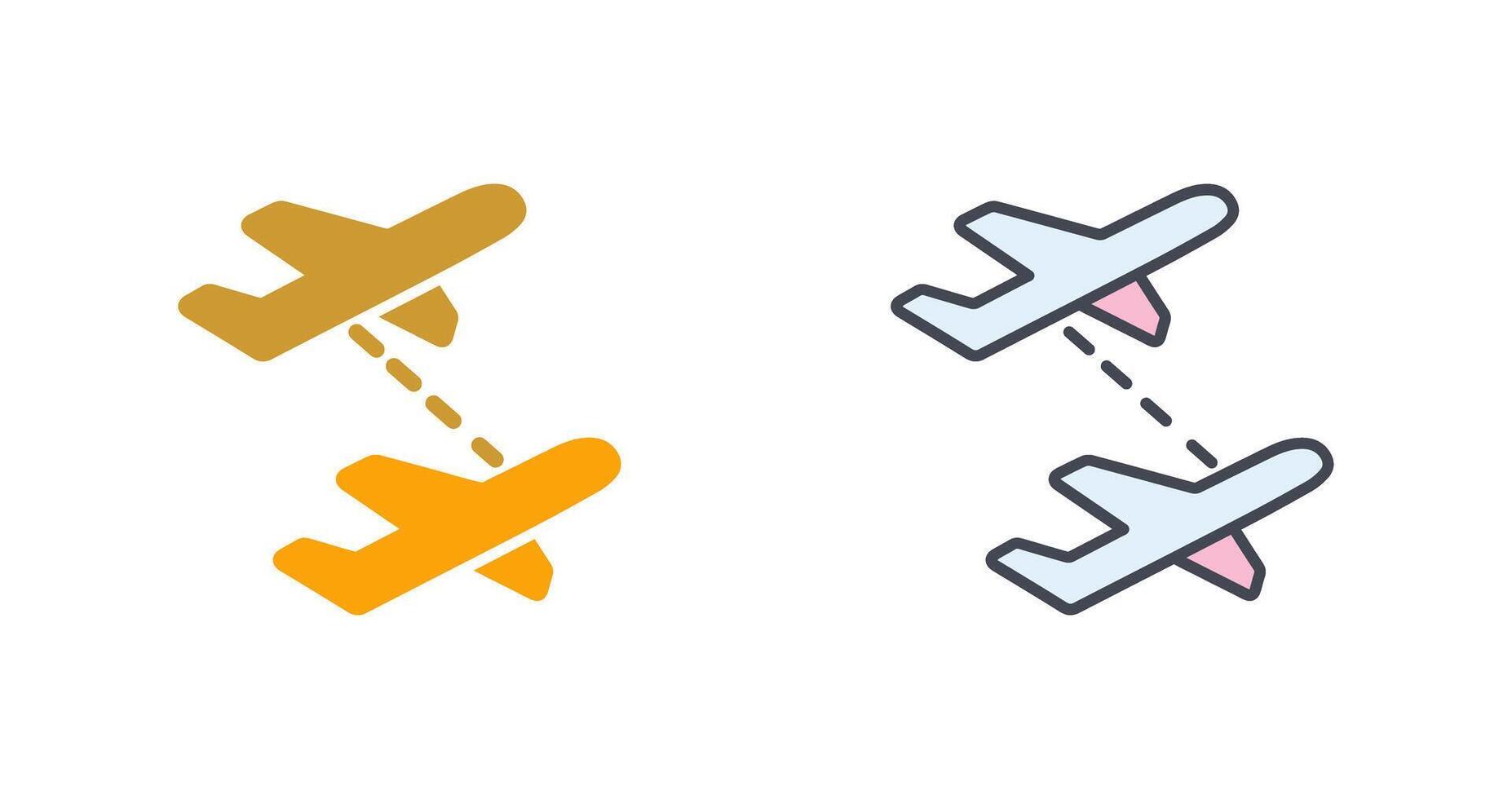 Multiple Flights Icon Design vector