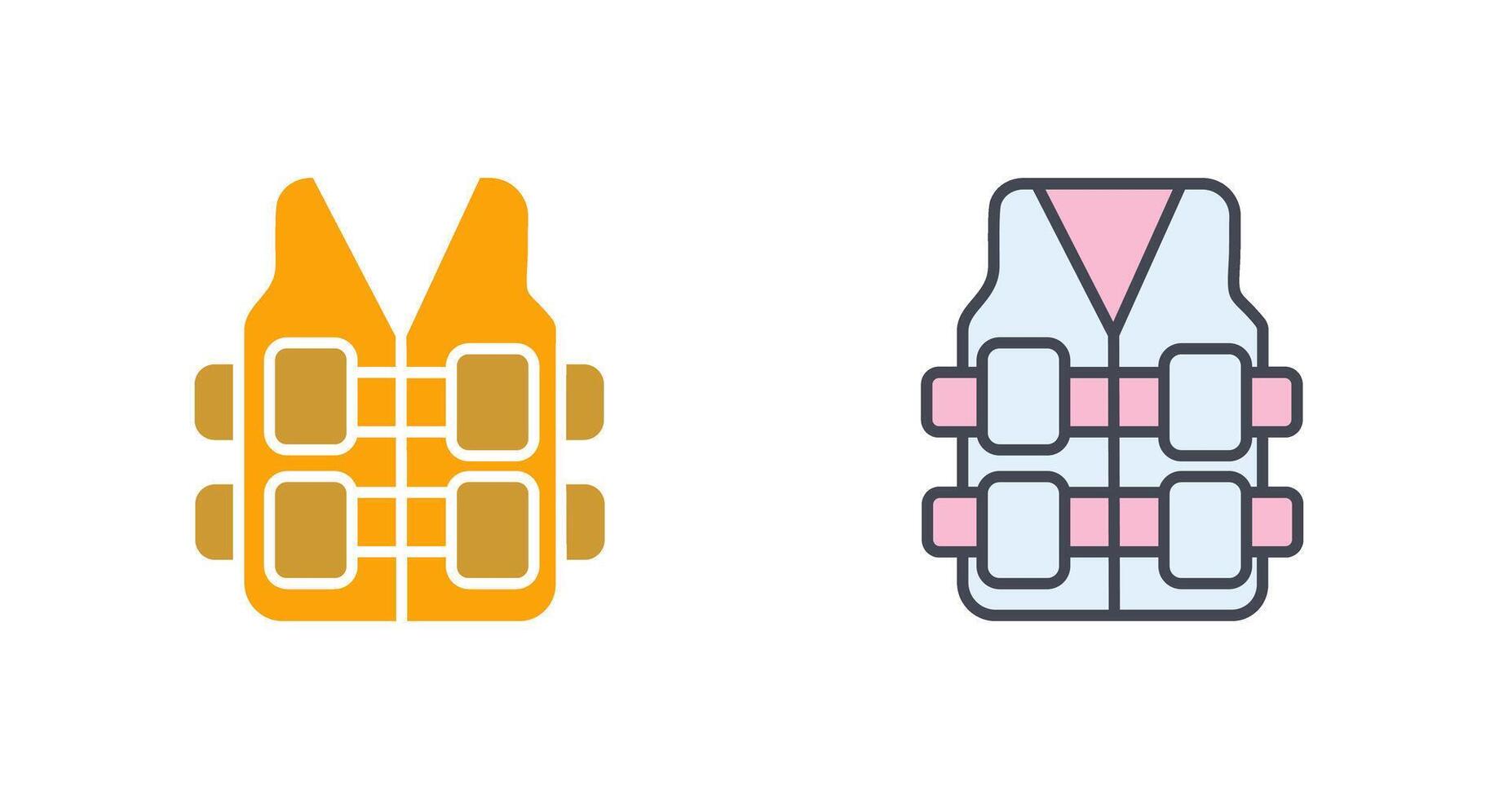 Bullet Proof Vest Icon Design vector