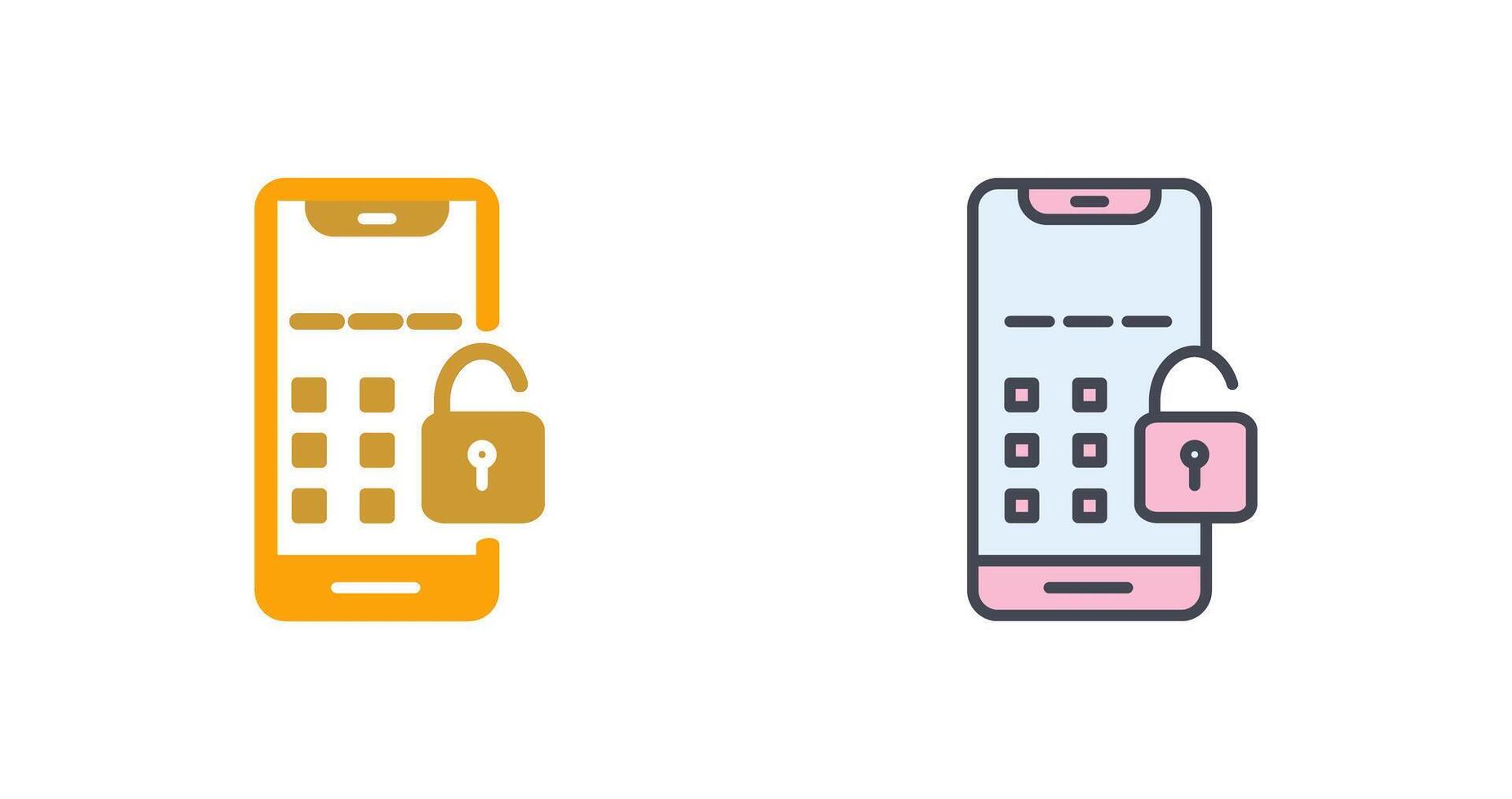Unlock Icon Design vector