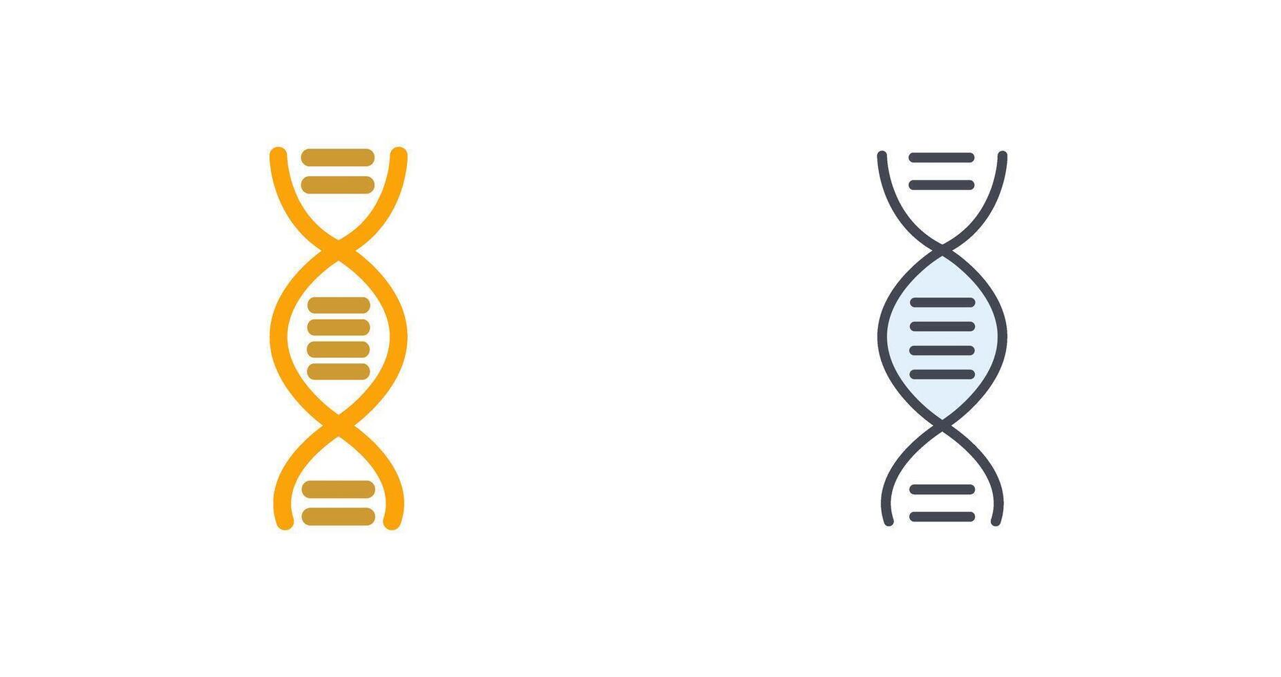 DNA Structure Icon Design vector