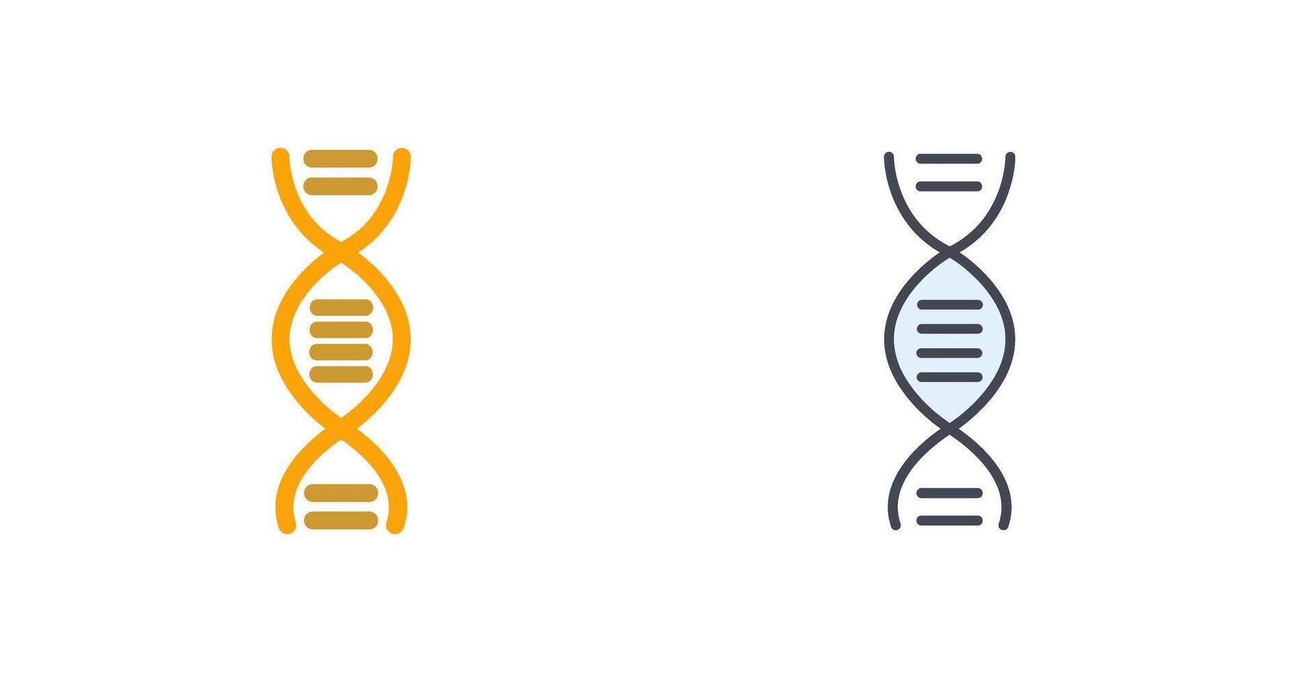 adn estructura icono diseño vector