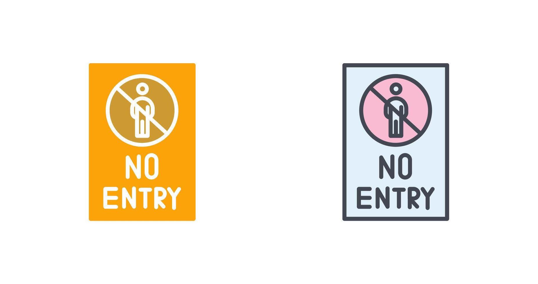 No Entry Sign Icon Design vector