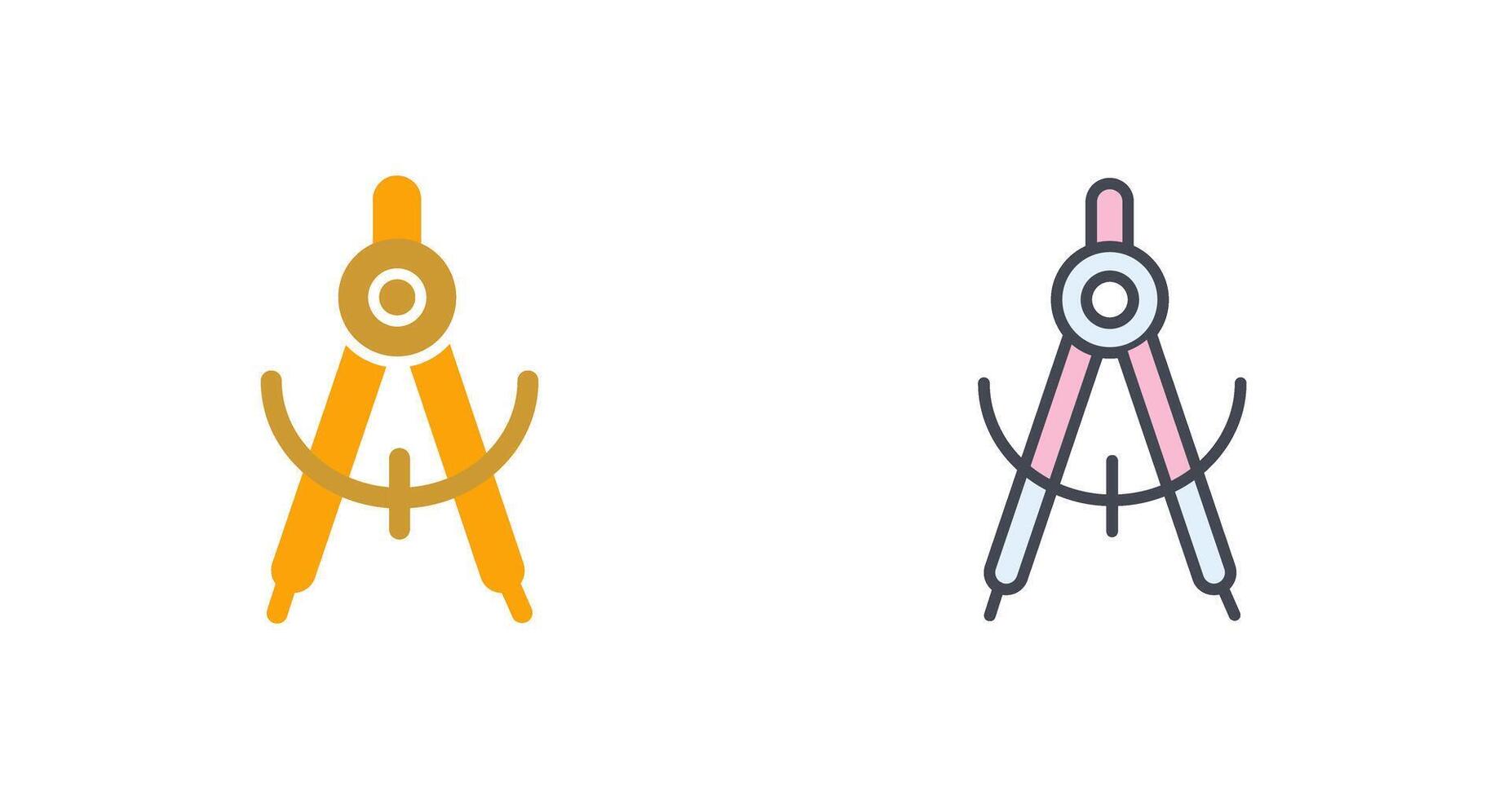 Geometrical Compass Icon Design vector