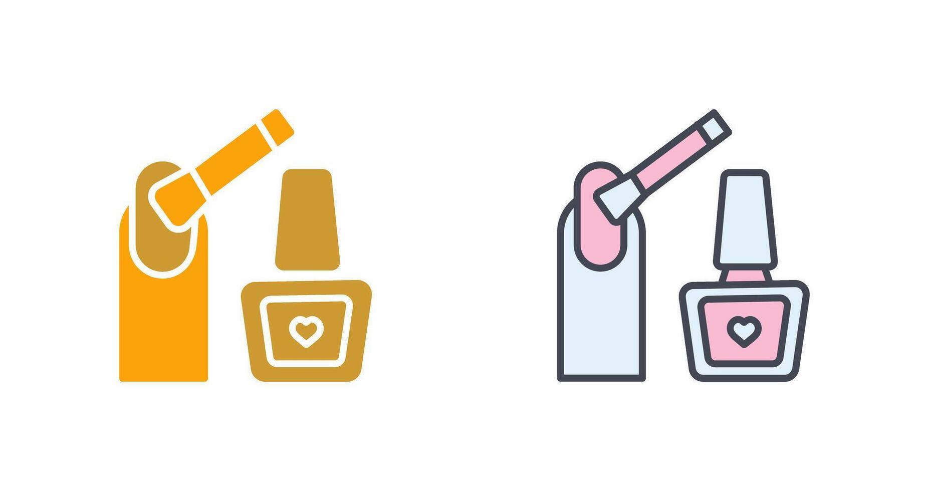 Nailpolish Icon Design vector