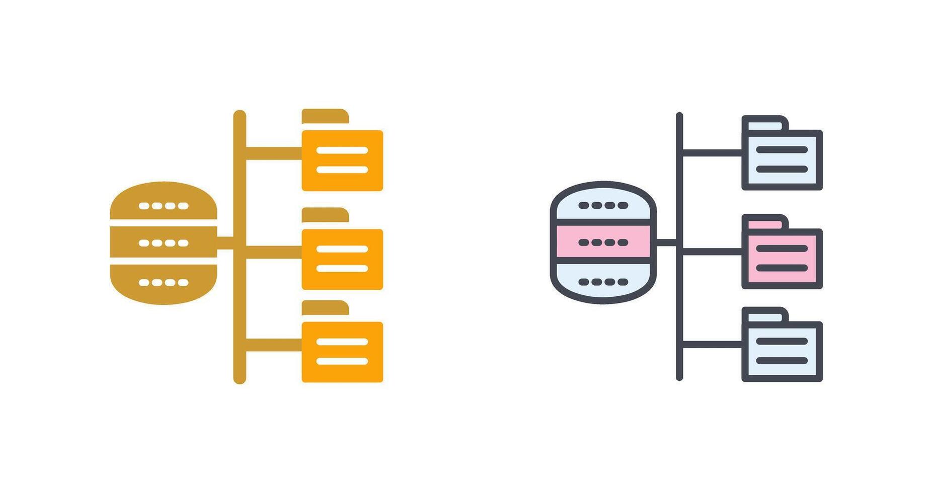 Data Structure Icon Design vector