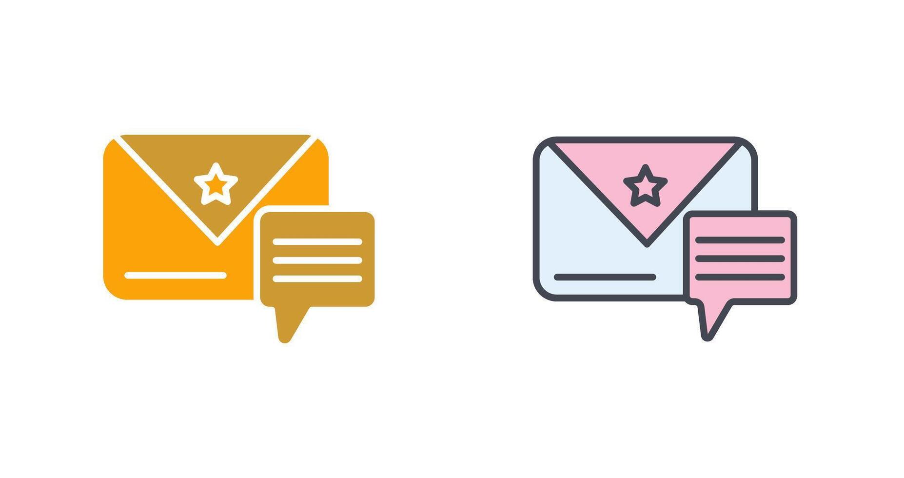 Message Icon Design vector