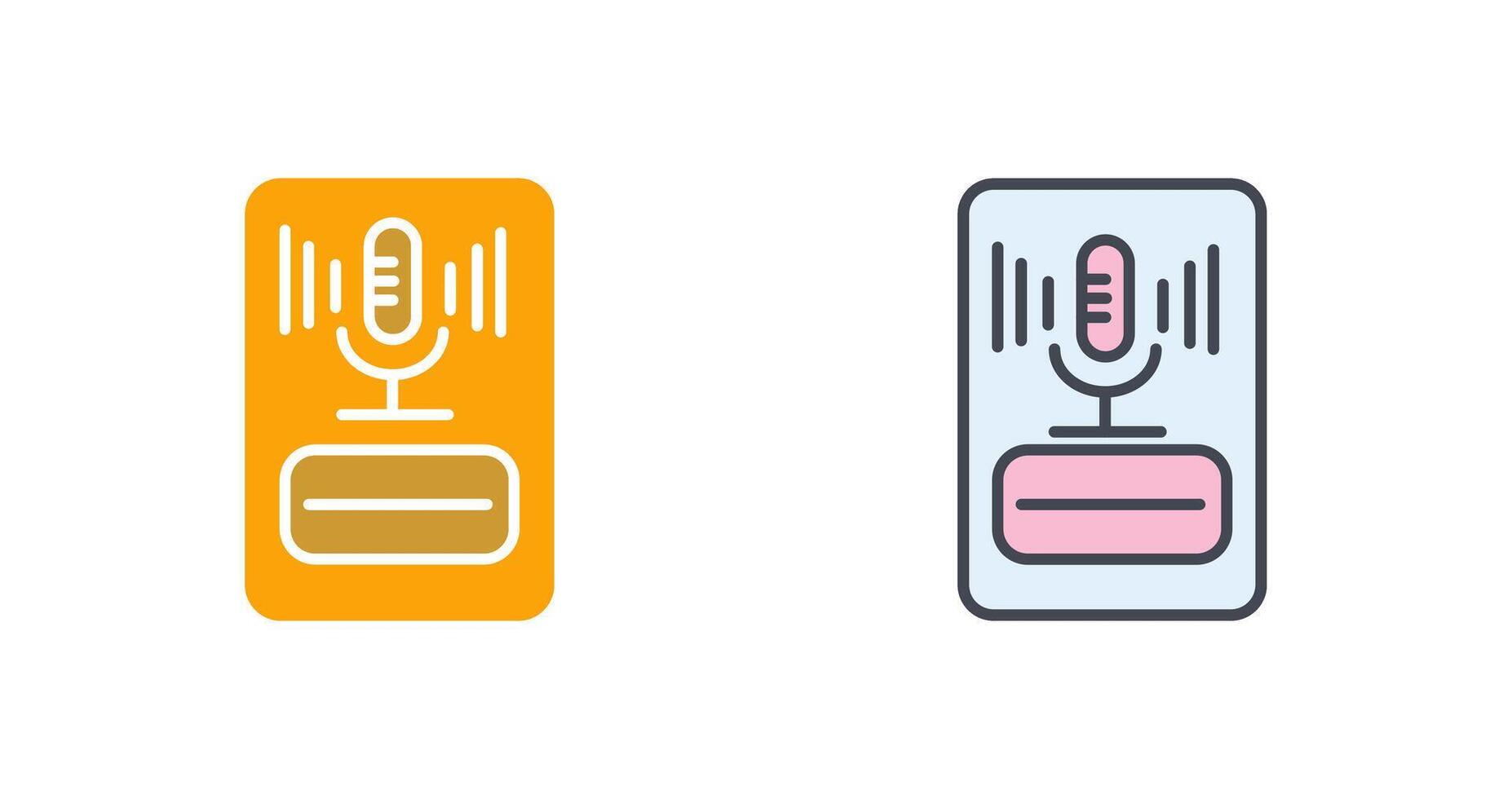 Microphone Icon Design vector