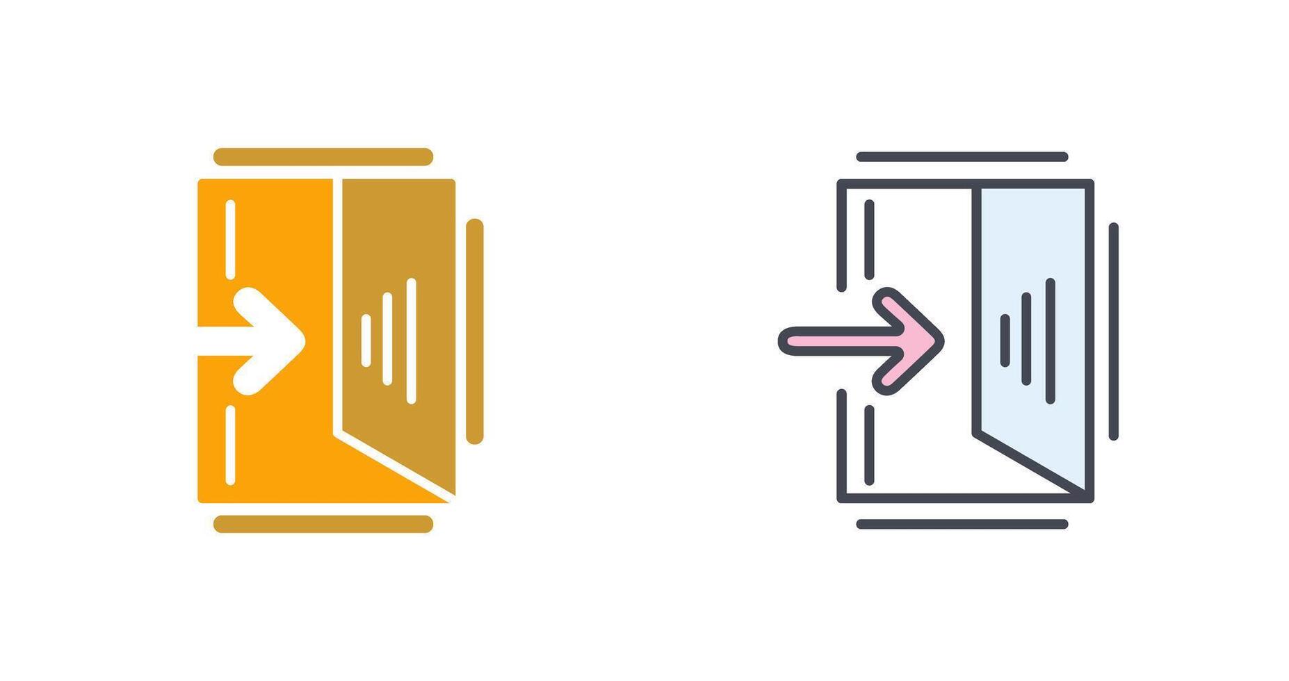 Exit Sign Icon Design vector