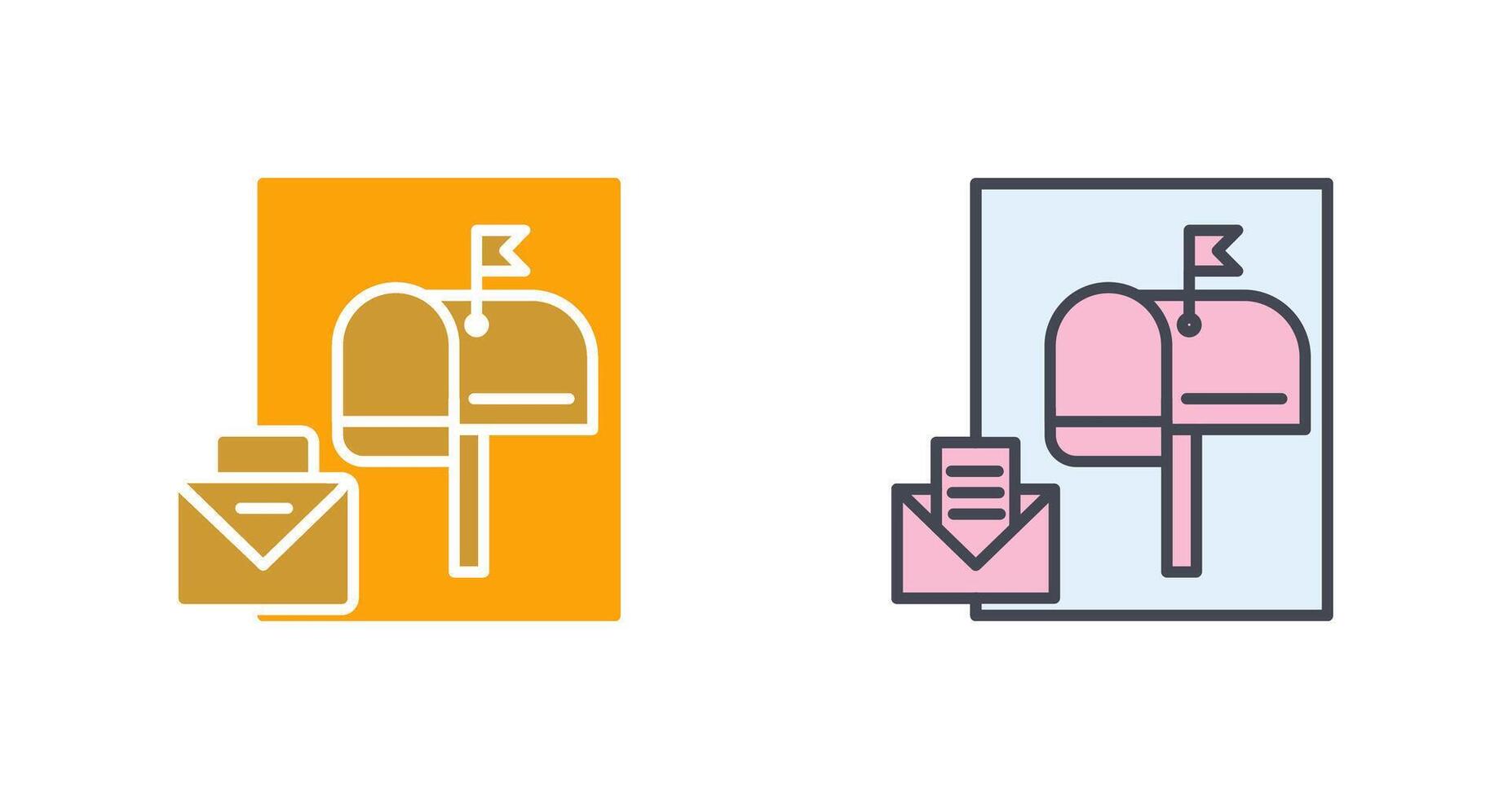 Mailbox Icon Design vector