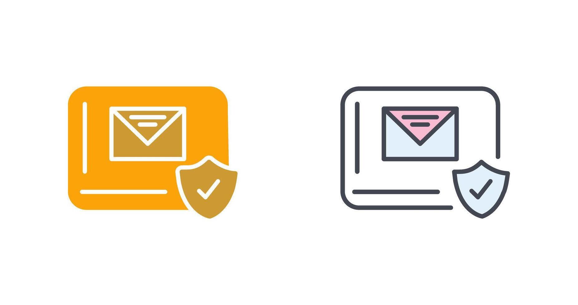 Mail Protection Icon Design vector